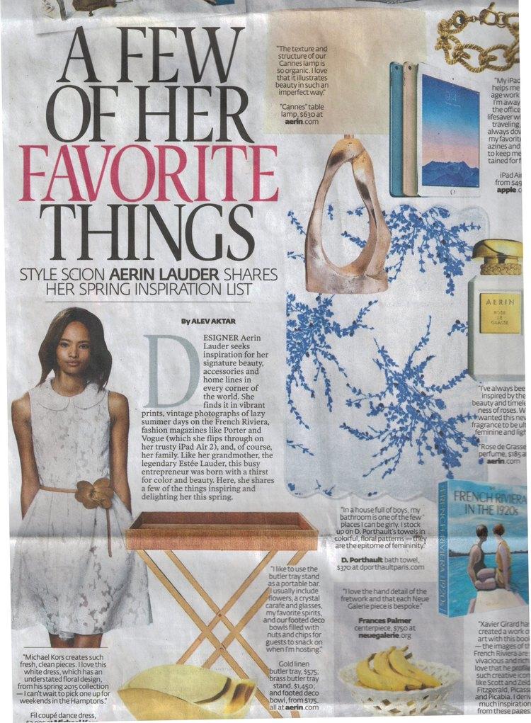Aerin Lauder's Favorite Things