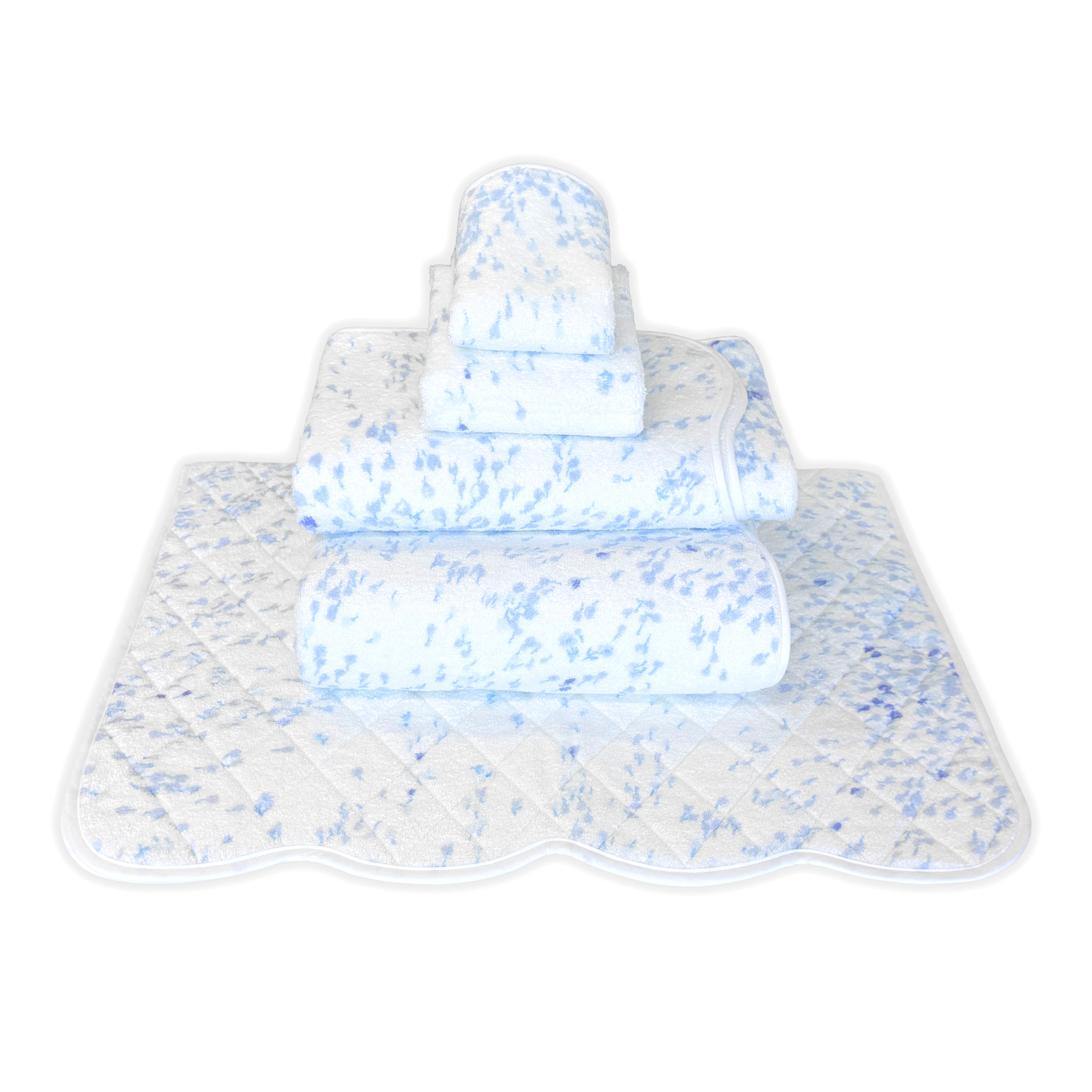Bouquet Eclaté Light Periwinkle Towels