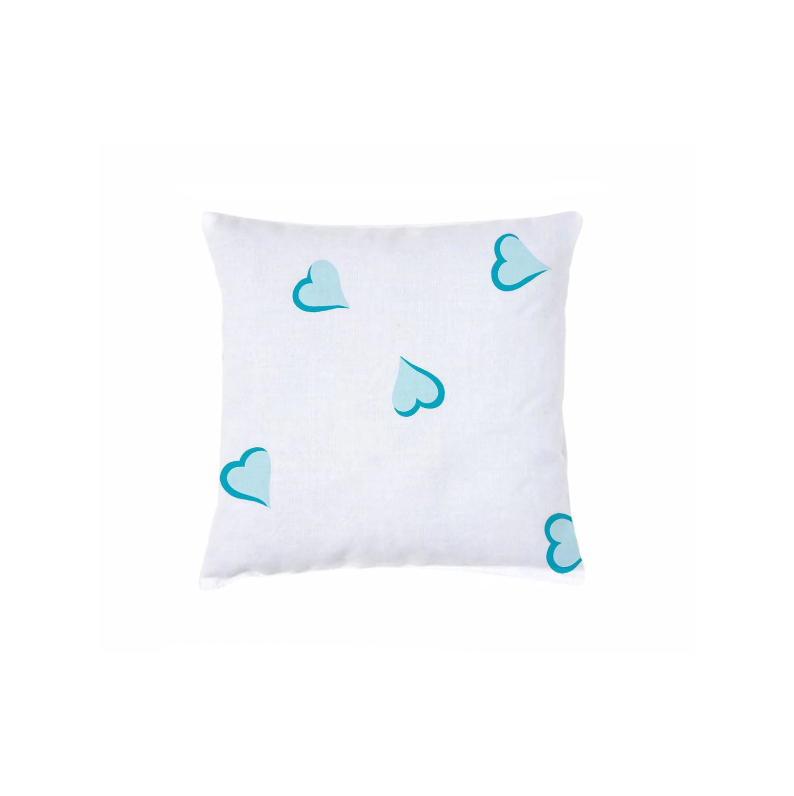 Coeurs Turquoise Printed Square Sachet