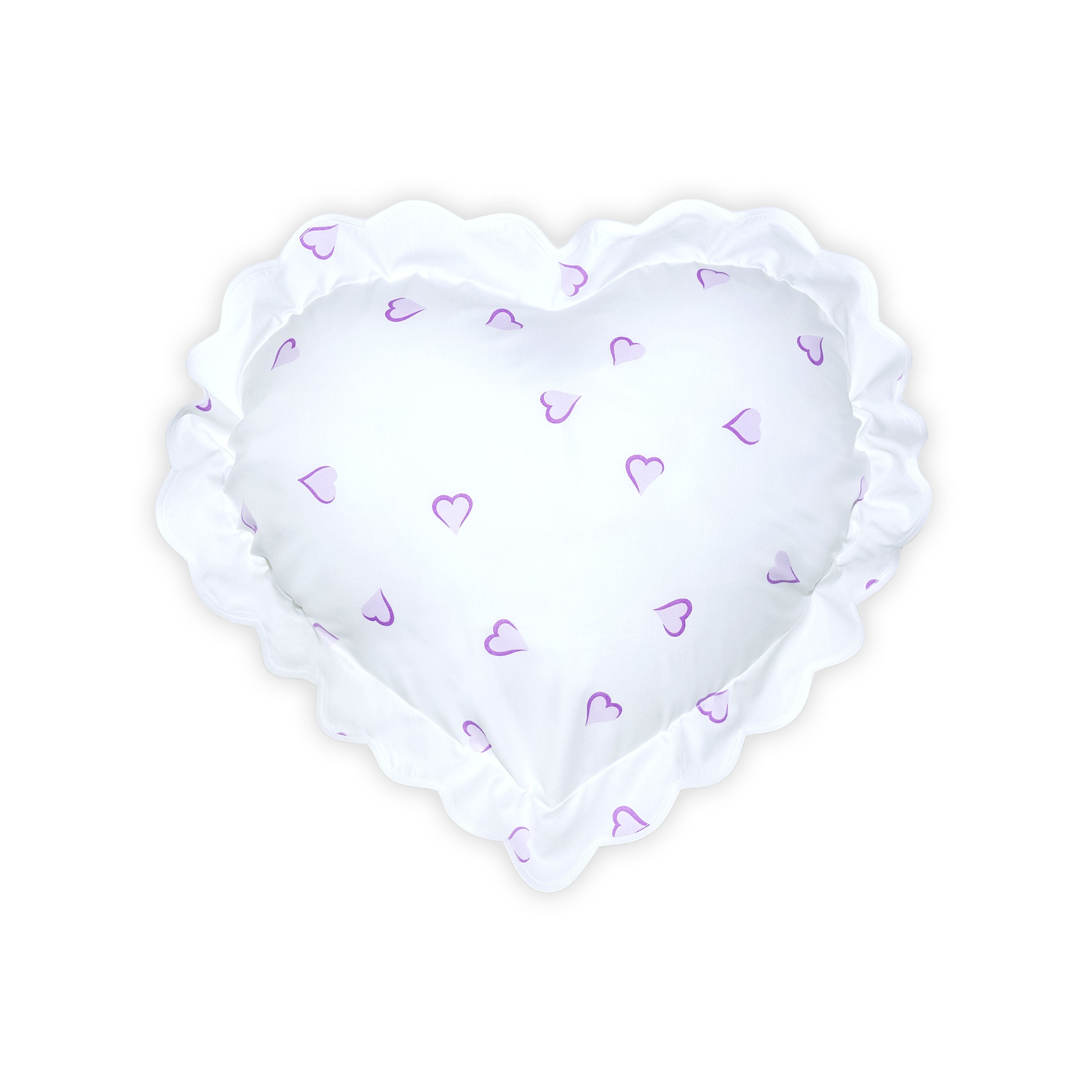 Coeurs Lavender Heart-Shaped Shams