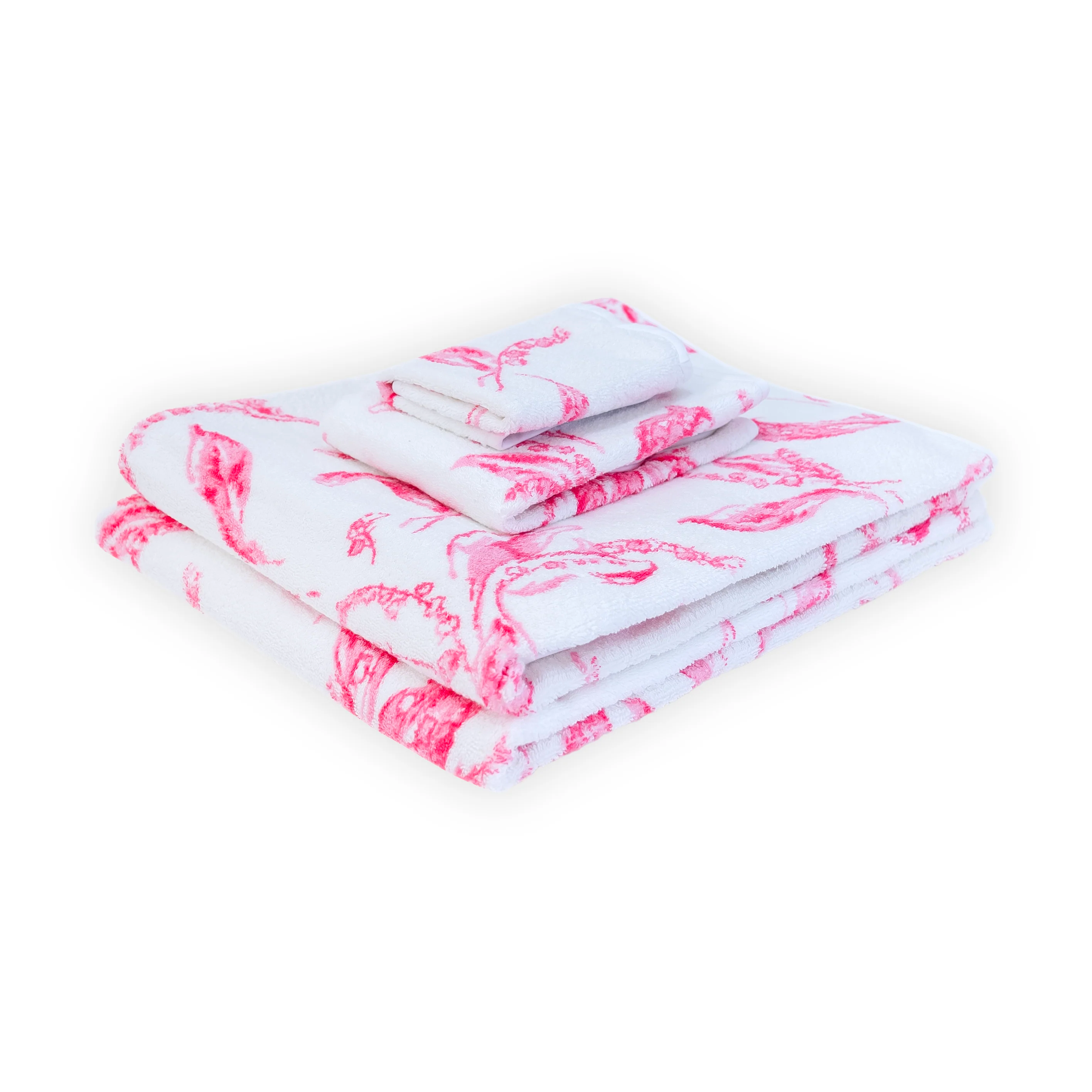 Muguet Pink Towels