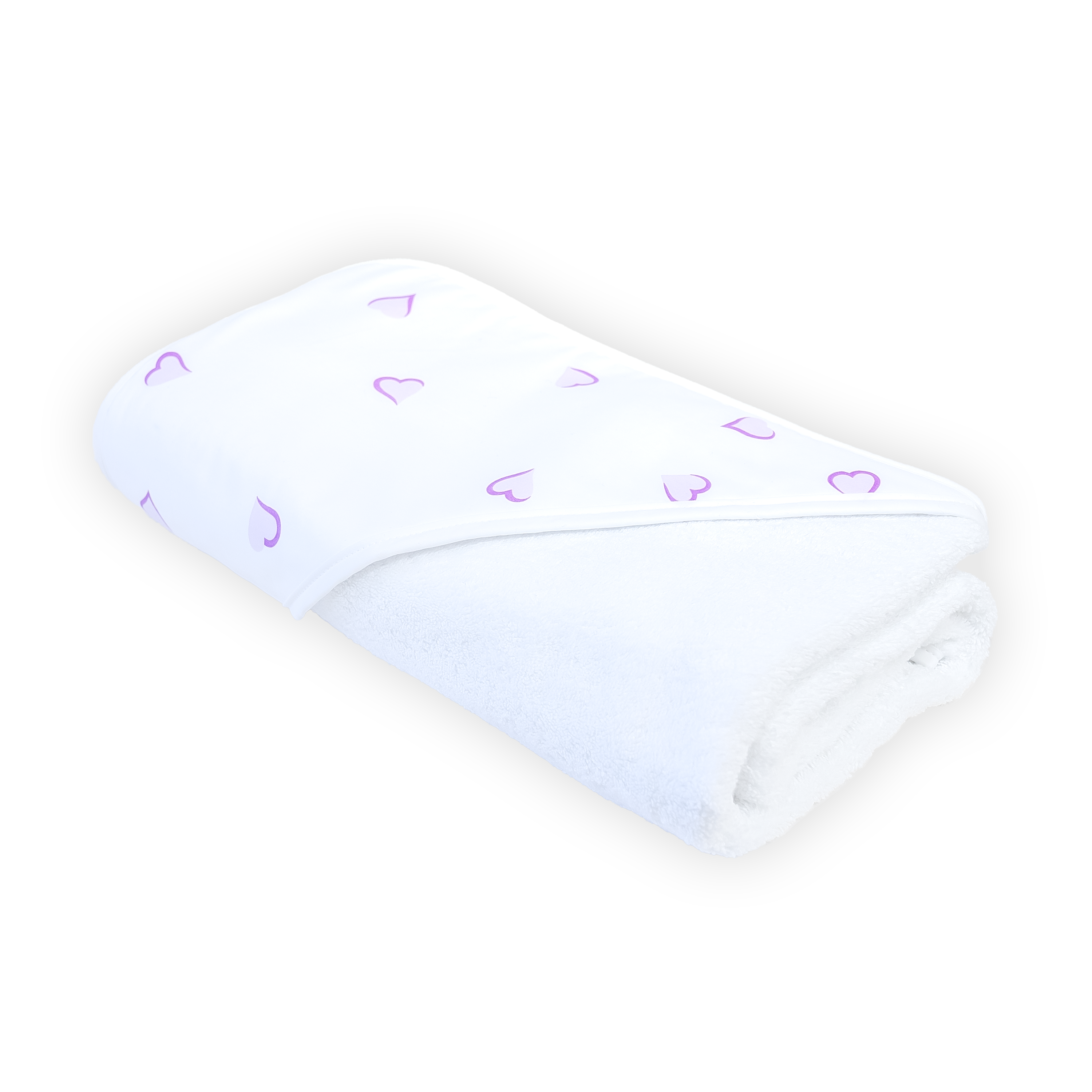 Coeurs Lavender Printed Hooded Towel