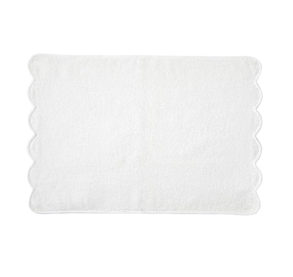 Solid White / Scallop White Towels