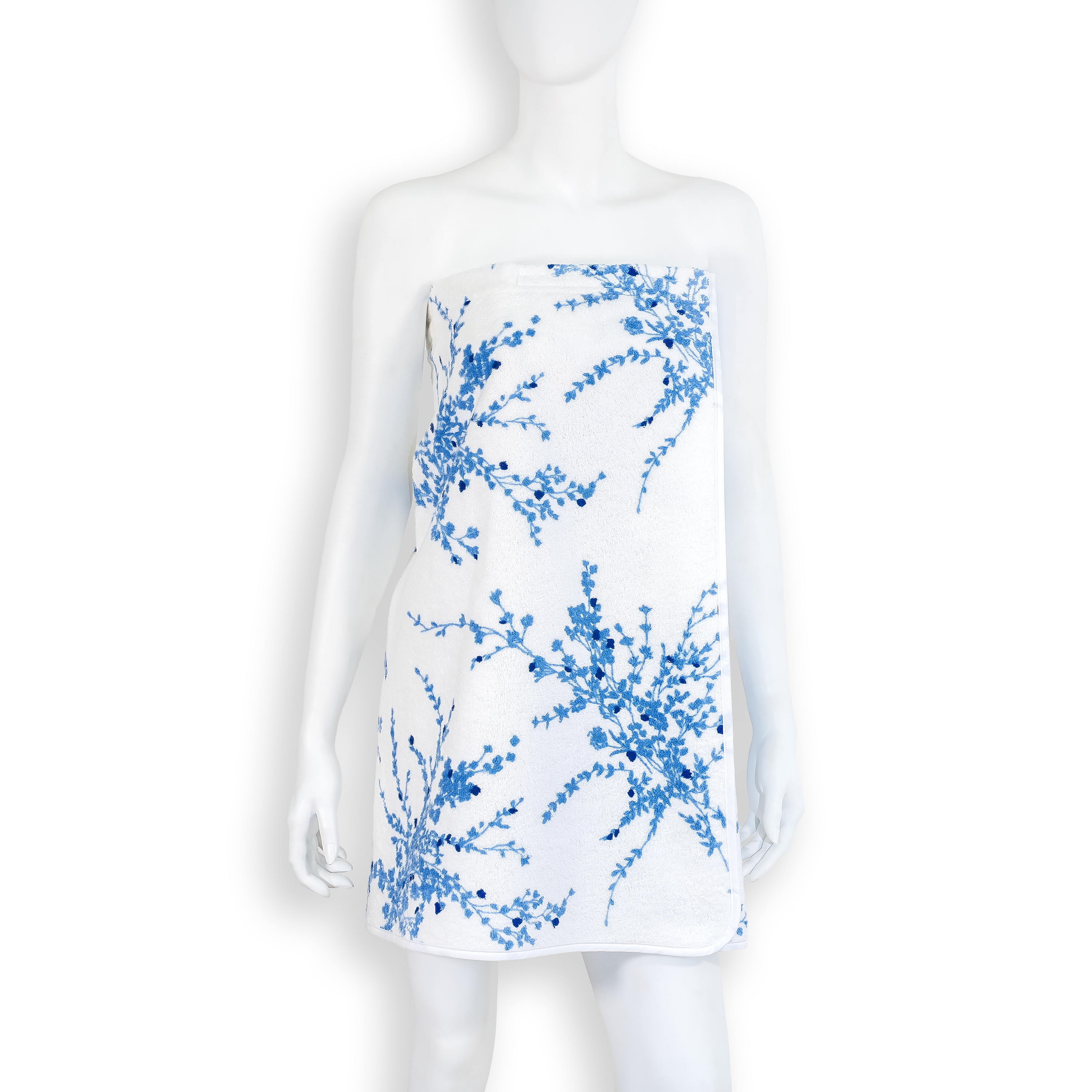 Jeté de Fleurs Blue Terry Wrap