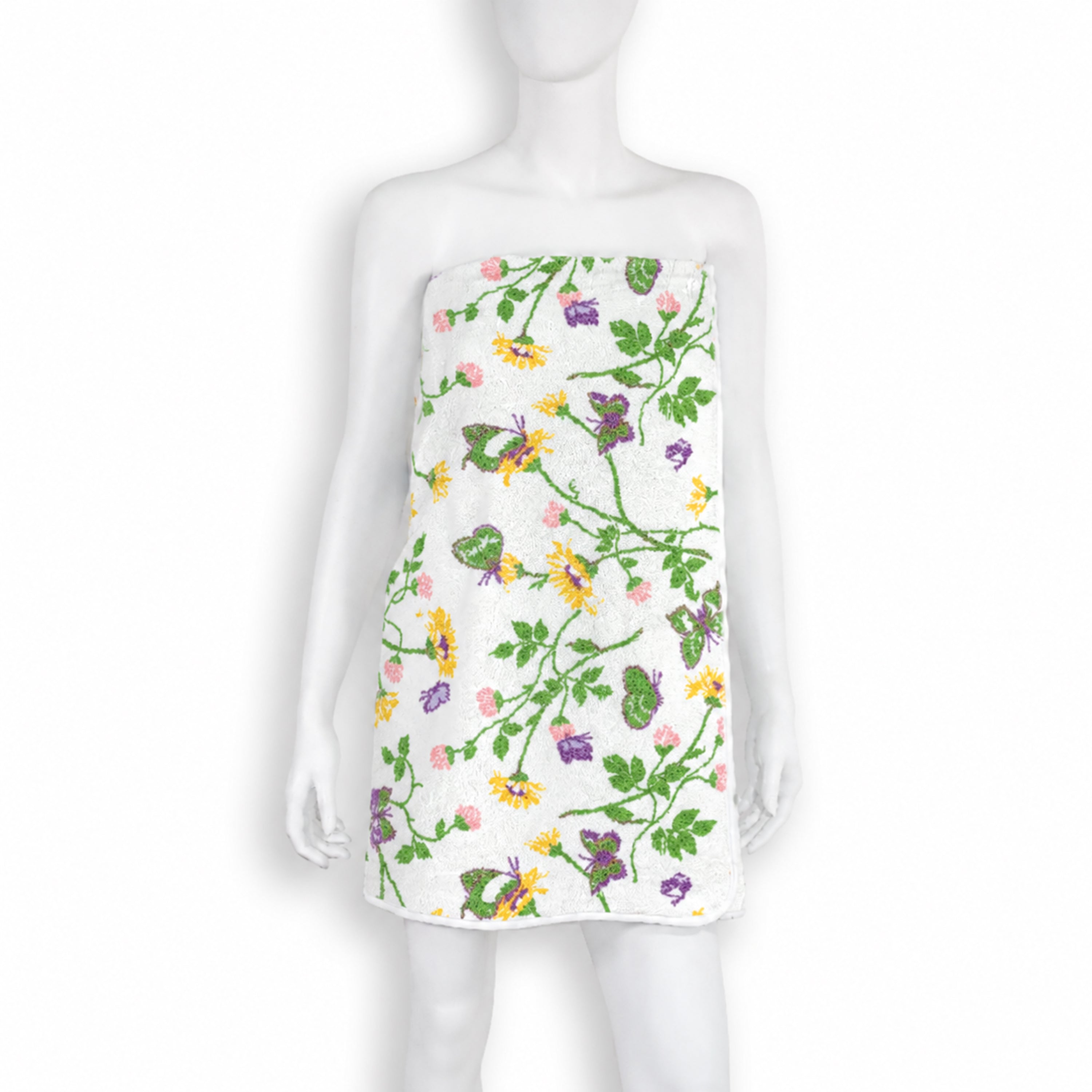 Fleurs et Papillons Terry Wrap