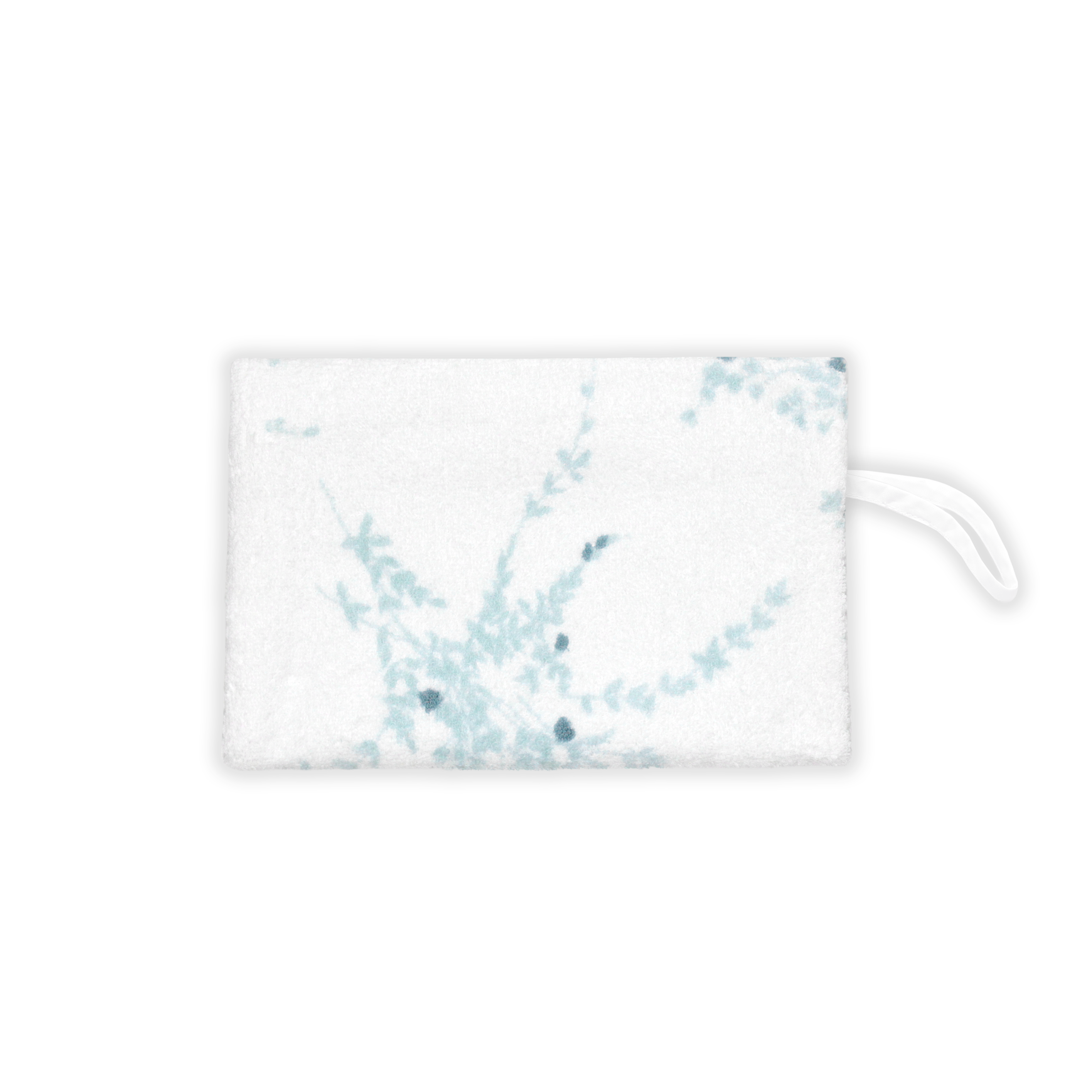 Jeté de Fleurs DP Blue Terry Zip Case