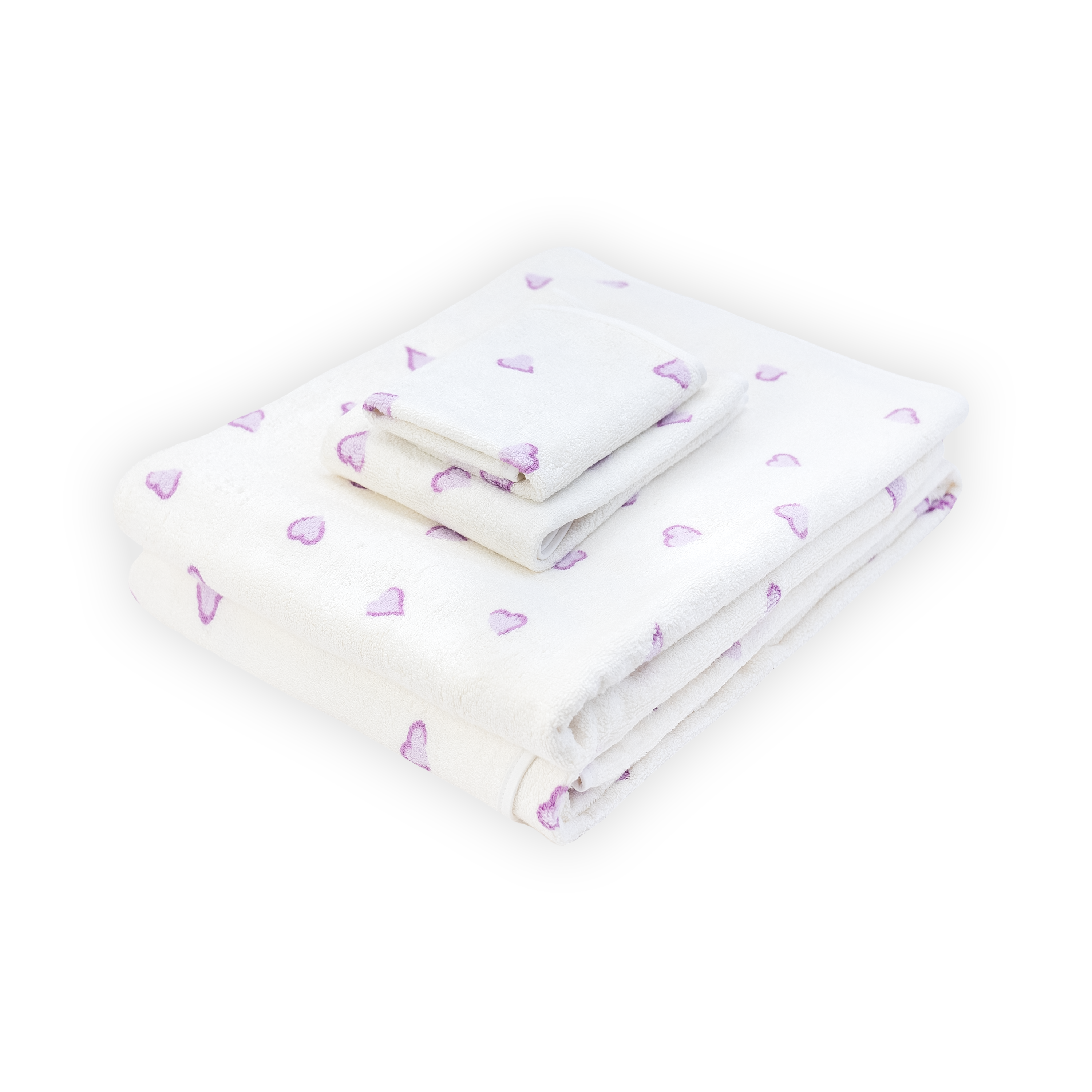 Coeurs Lavender Towels