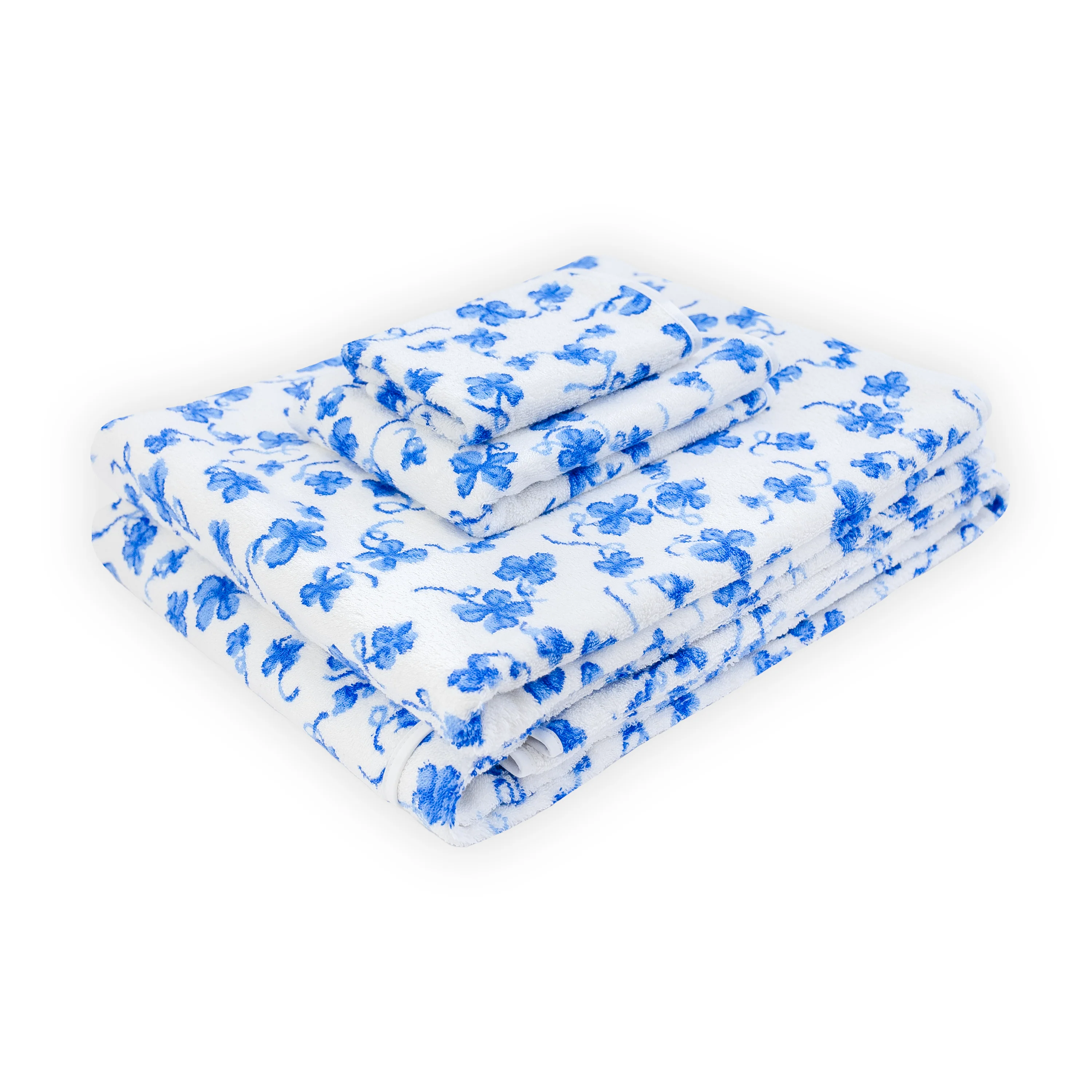 Trèfles Blue Towels