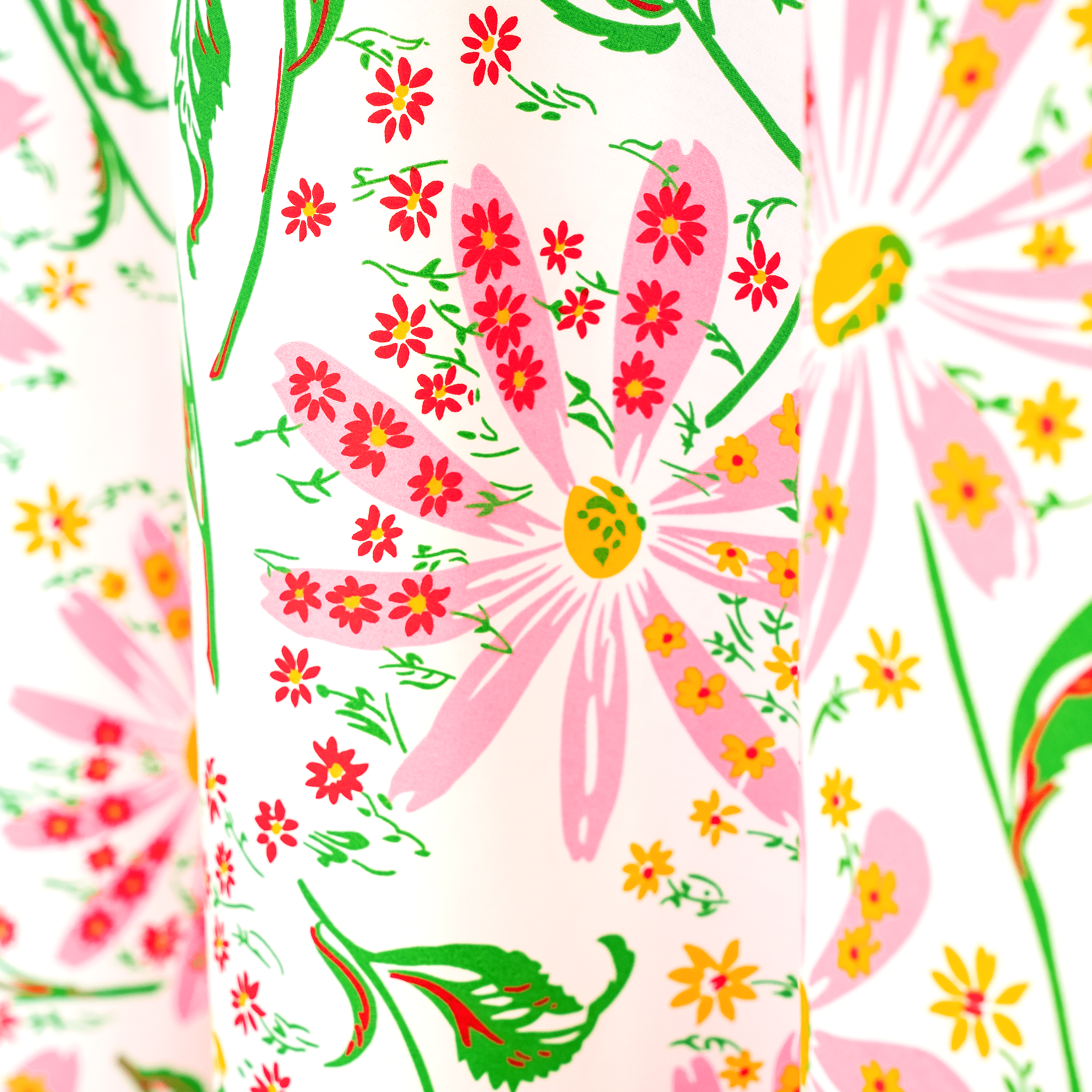 Marguerites Pink/Green Printed Tablecloths