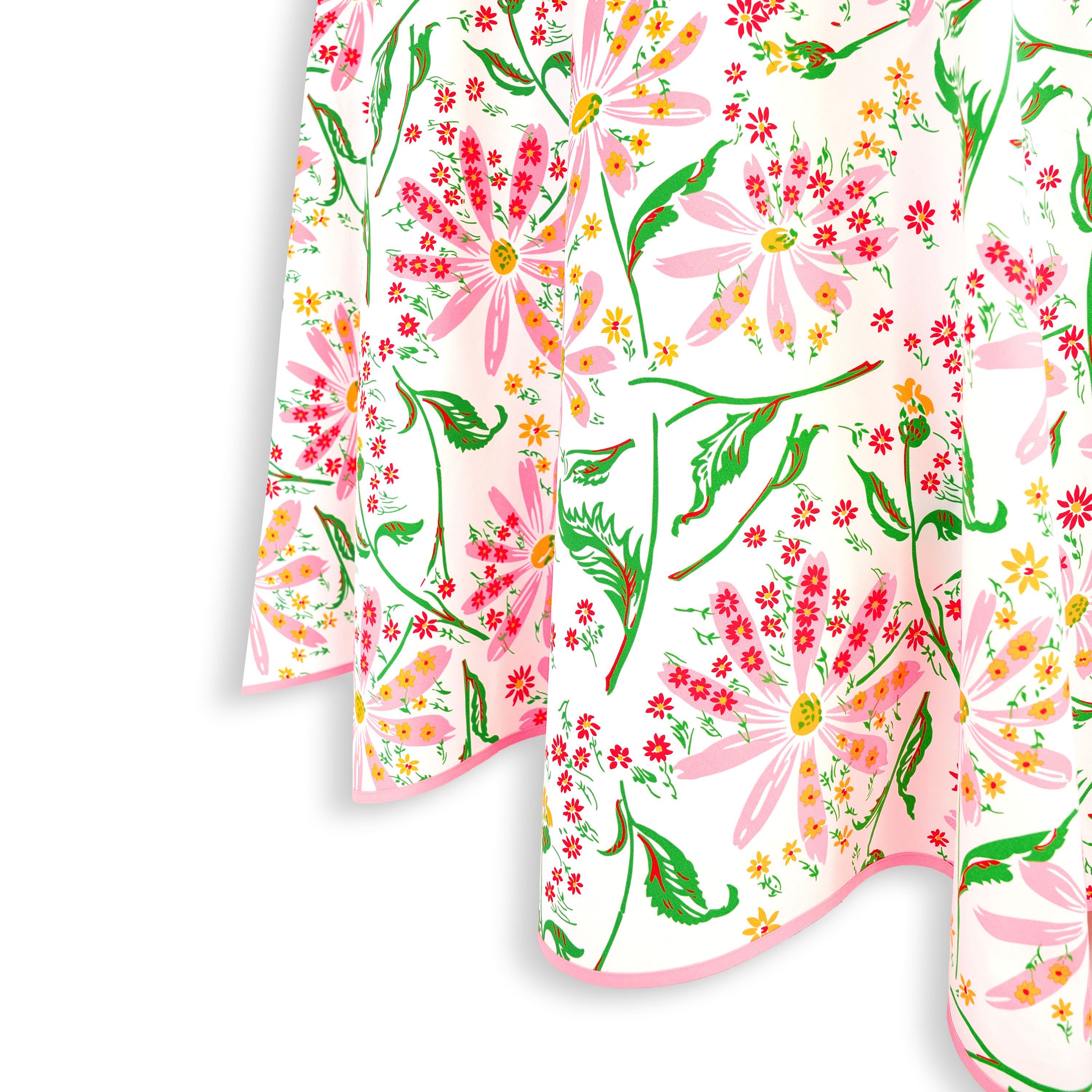 Marguerites Pink/Green Printed Tablecloths