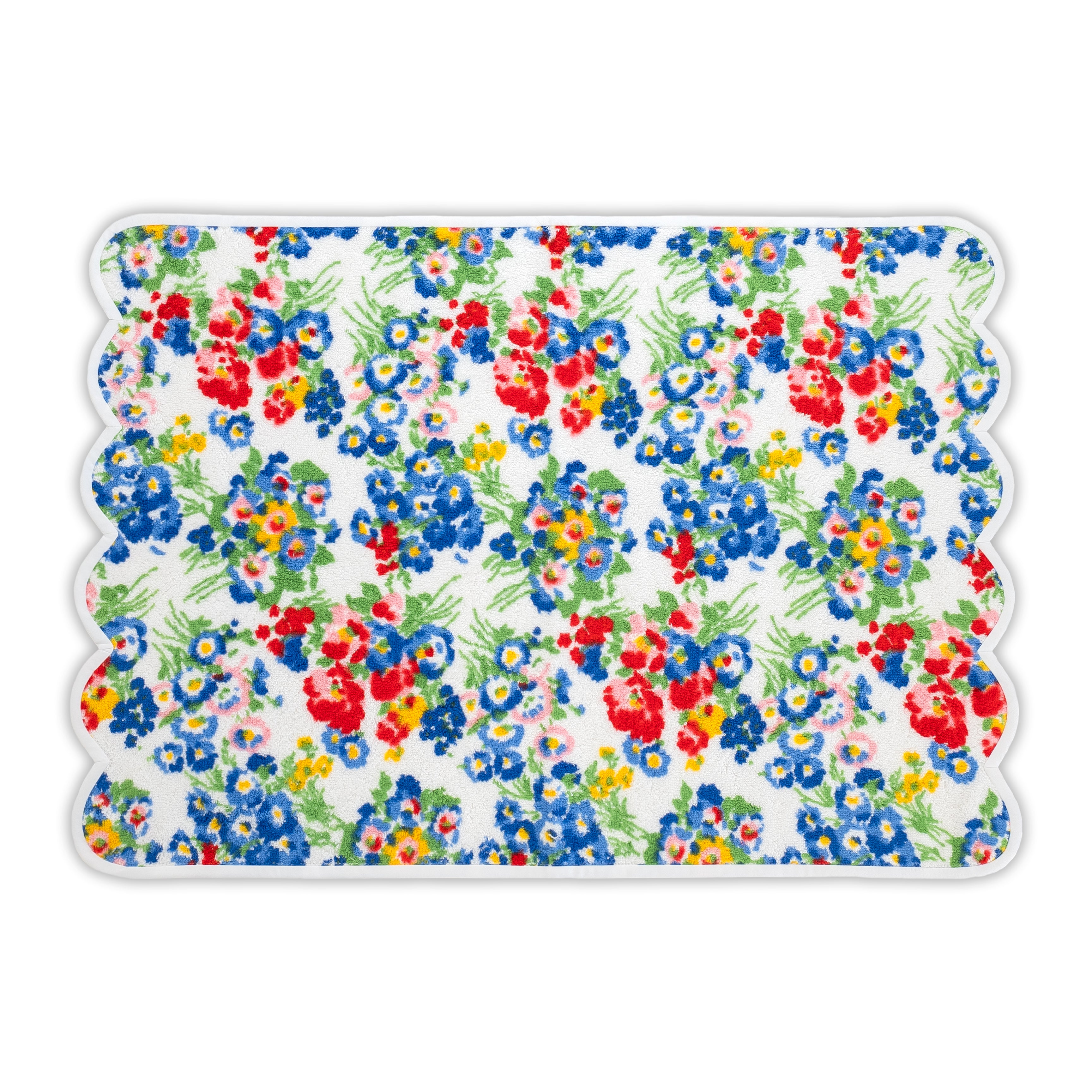 Hand Towel of multi colored floral print, new york mille fleurs