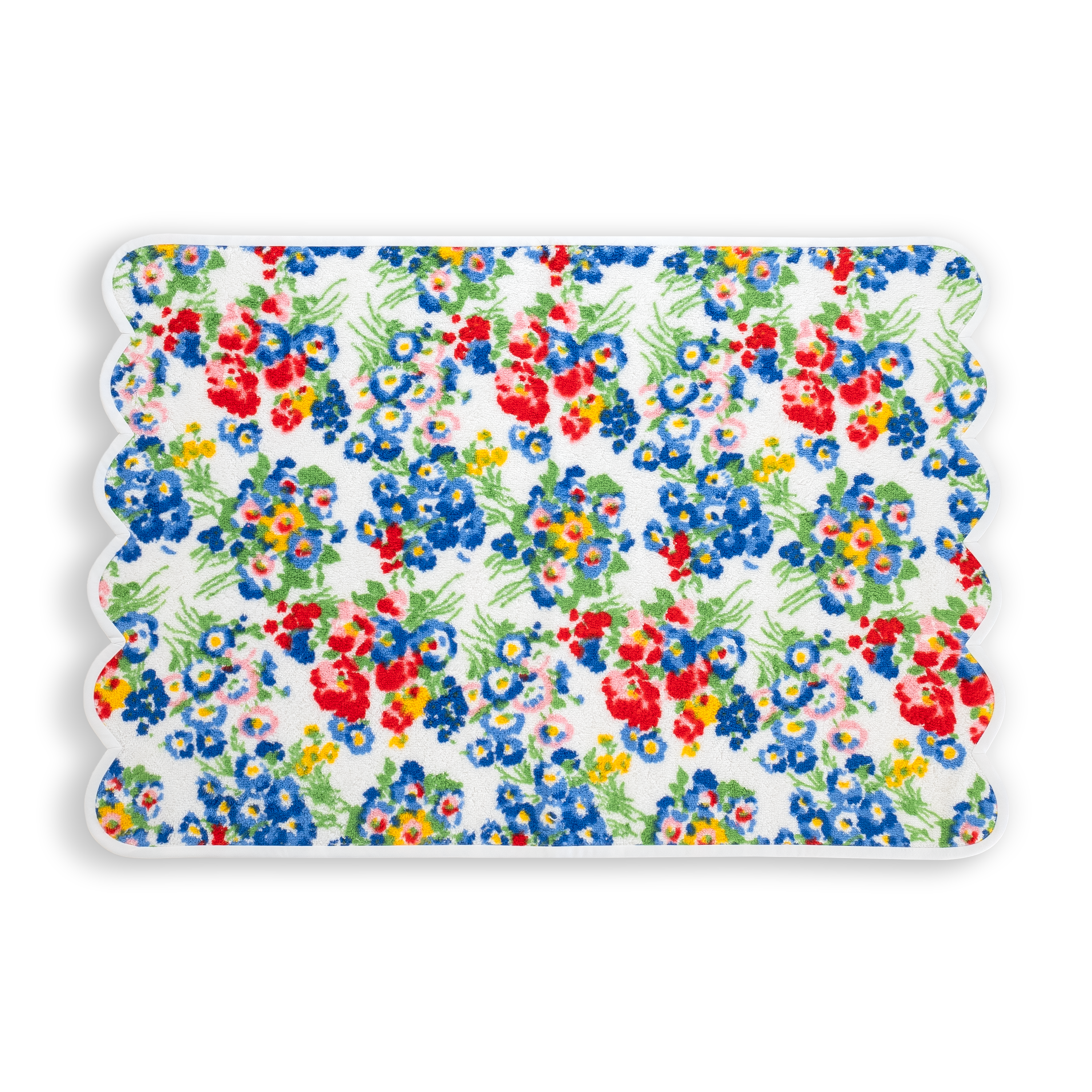 Hand Towel of multi colored floral print, new york mille fleurs