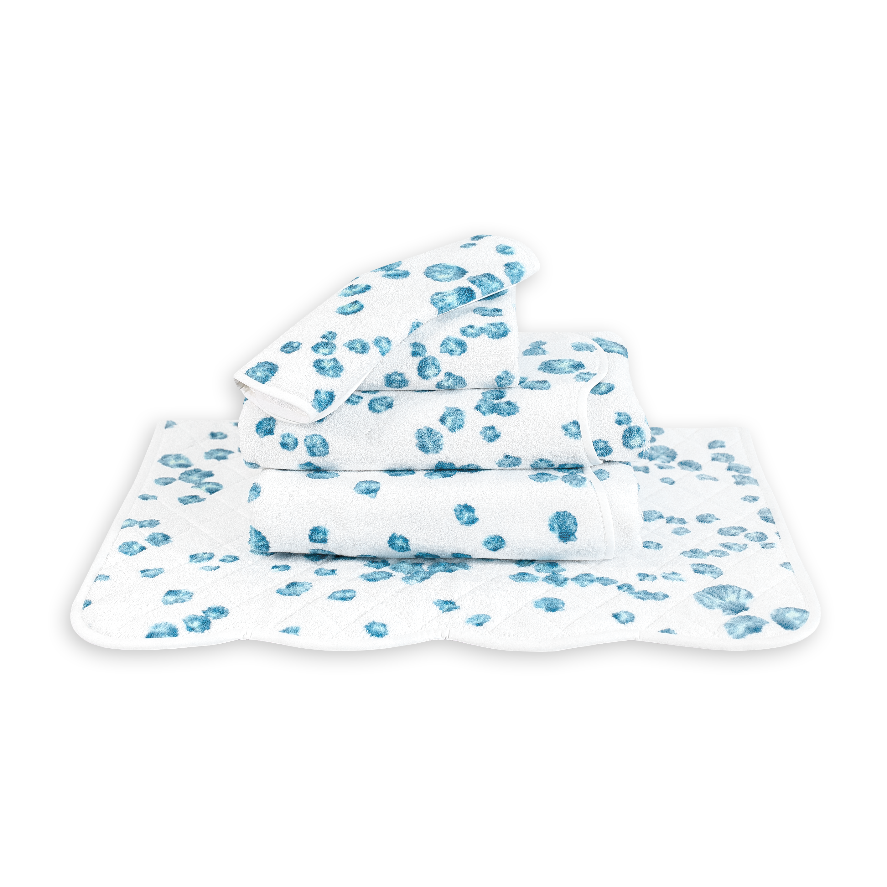 Shells Blue Towels