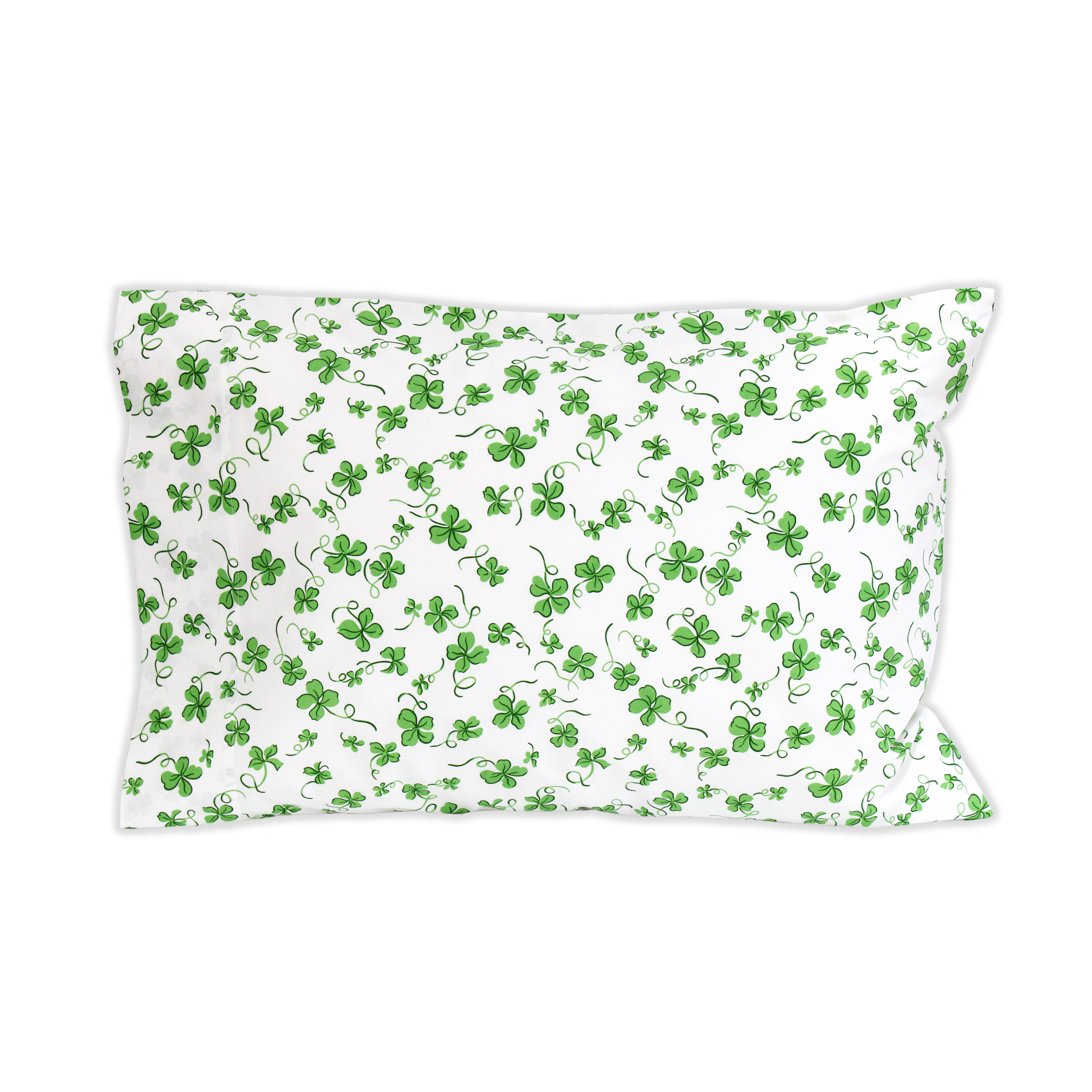 Trèfles Green Standard Pillowcase