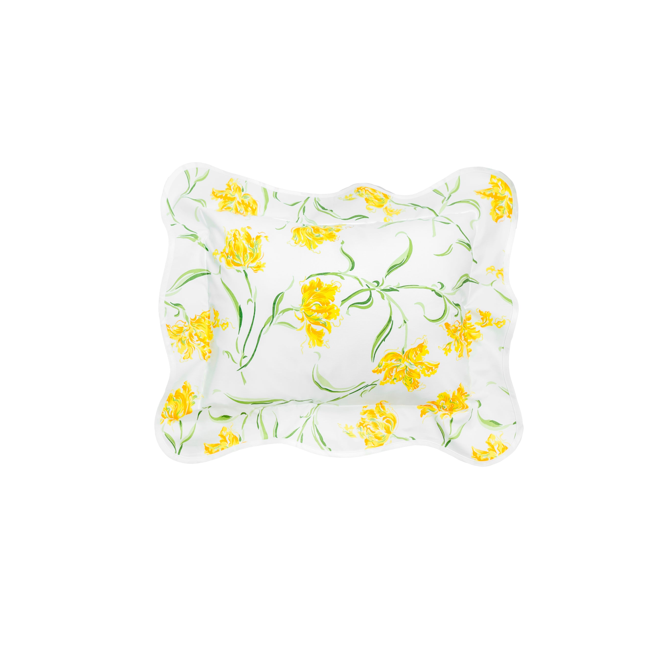 Tulipe Perroquet Yellow Wavy Bed Linens