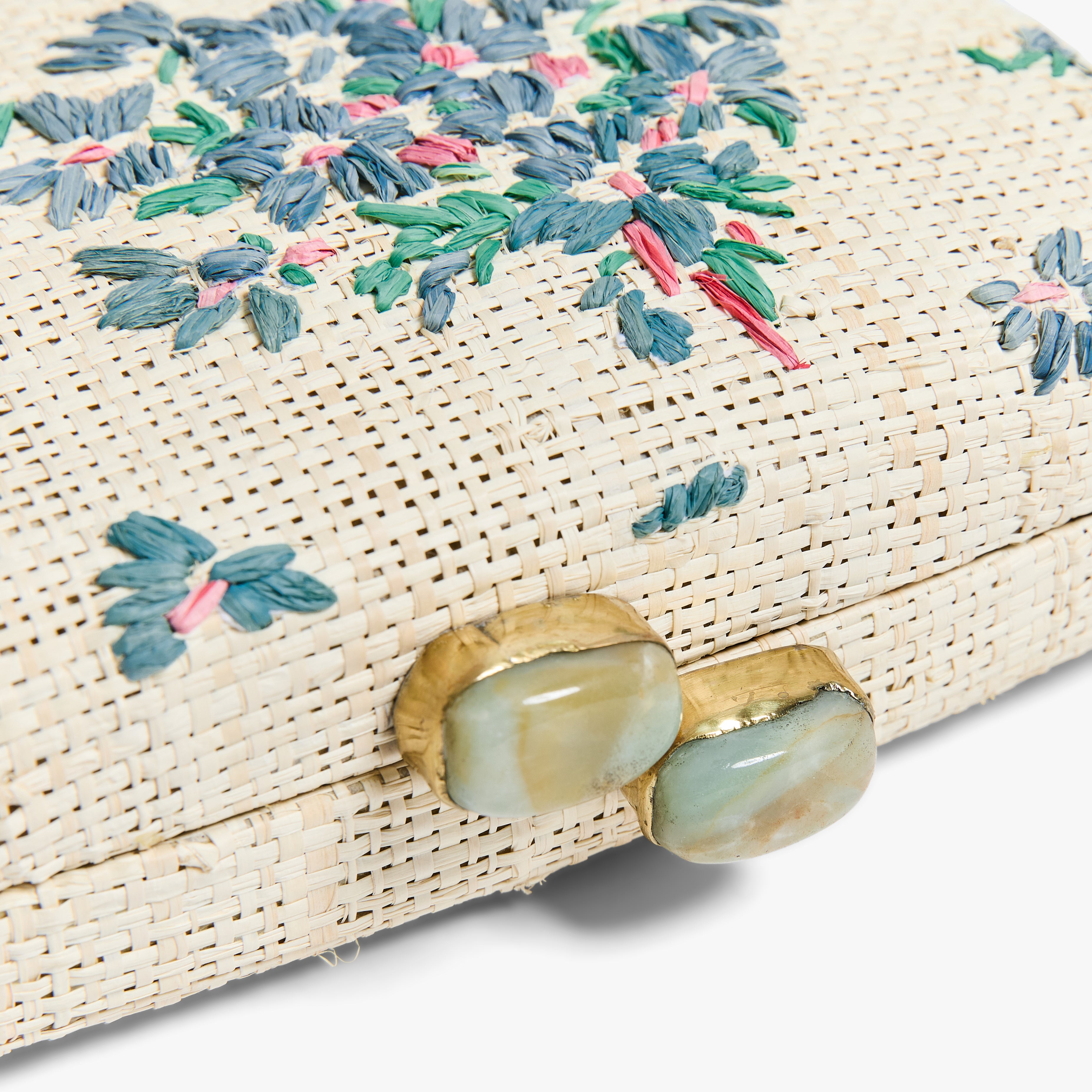 Violettes Blue Small Clutch