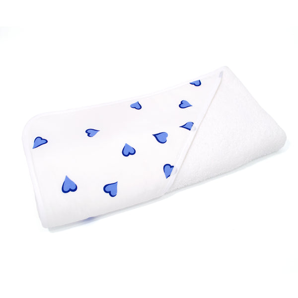 Blue Heart Hooded Towel