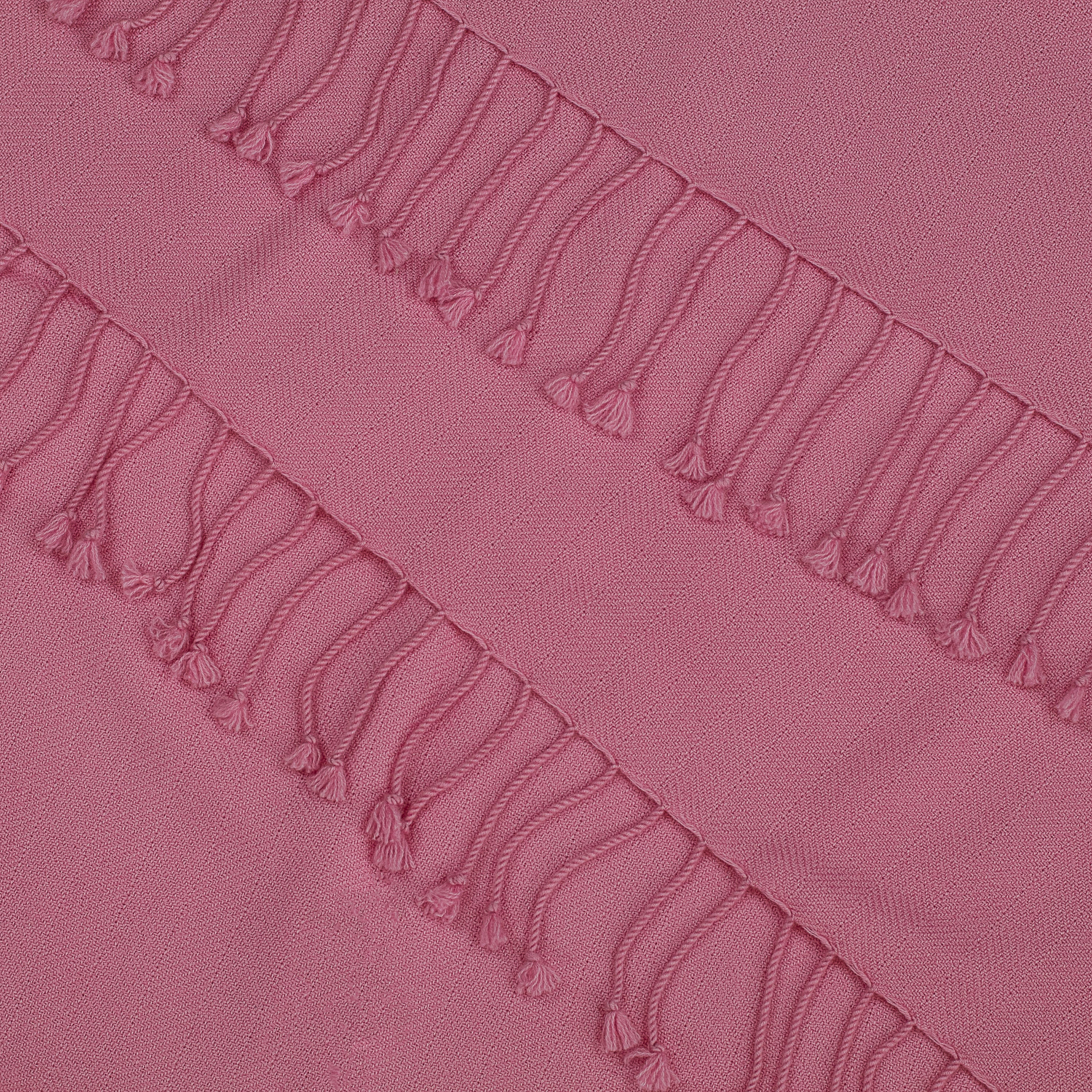 Candy Pink Cashmere Throw