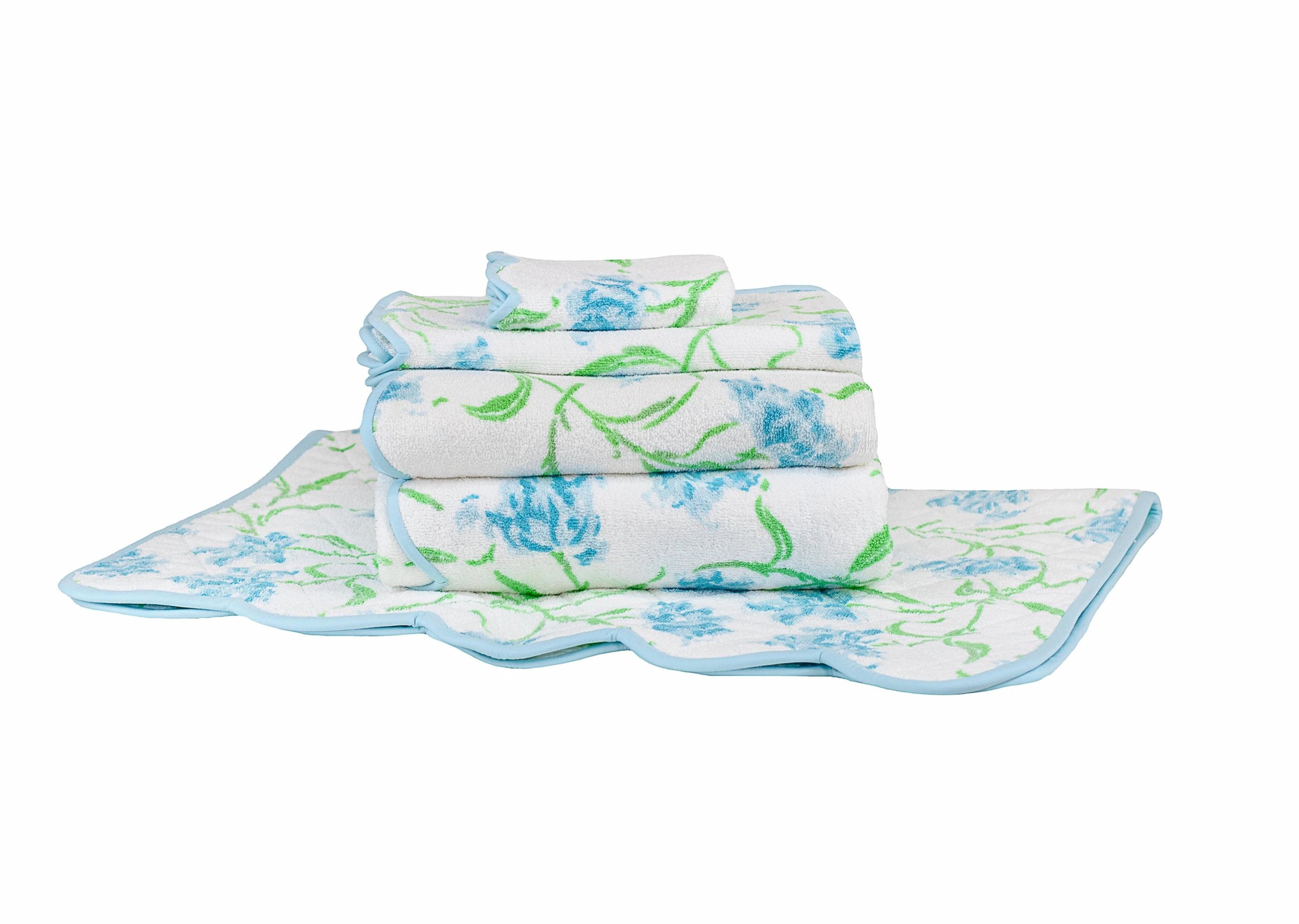 Tulipe Perroquet Blue Towels