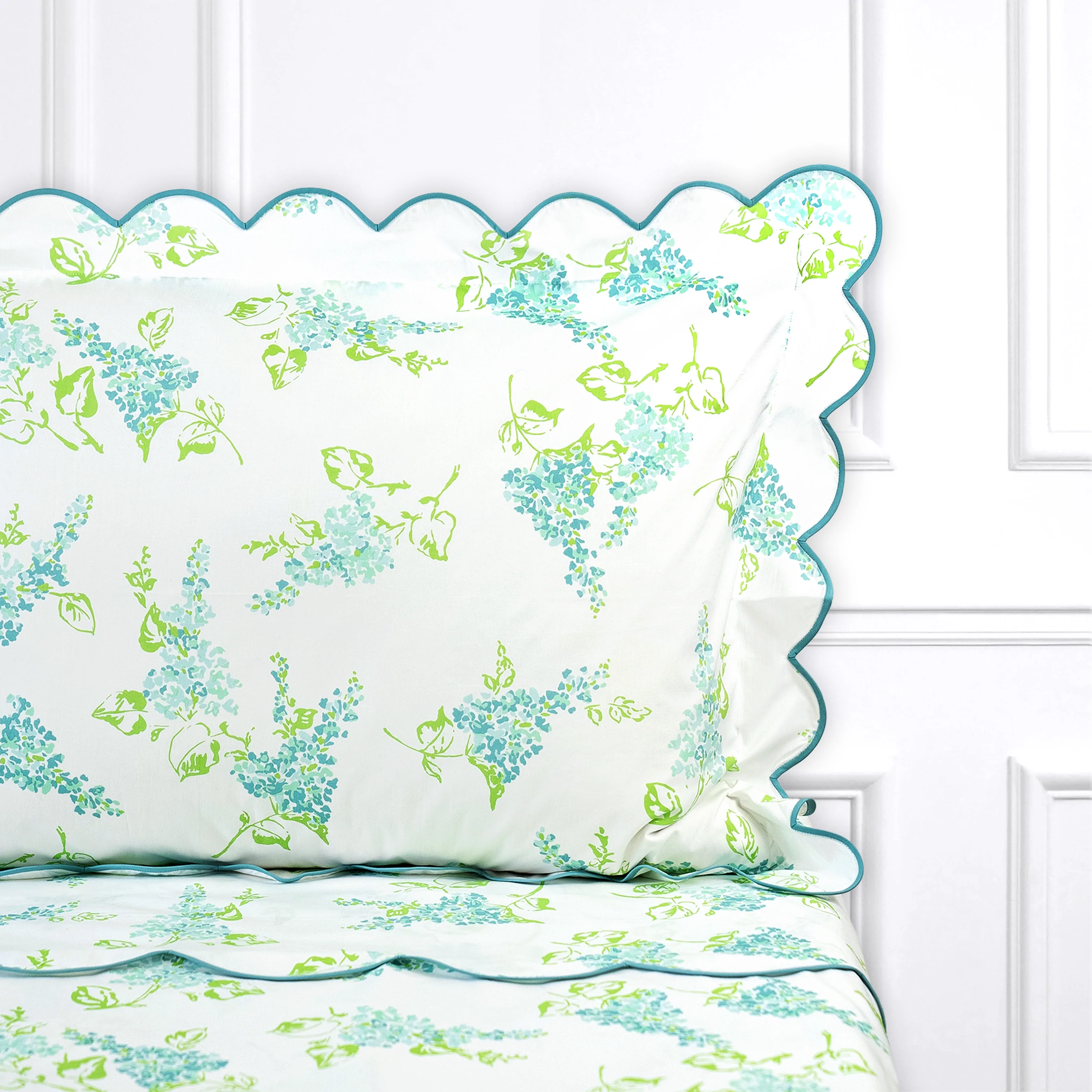 Lilas Blue/Green Bed Linens