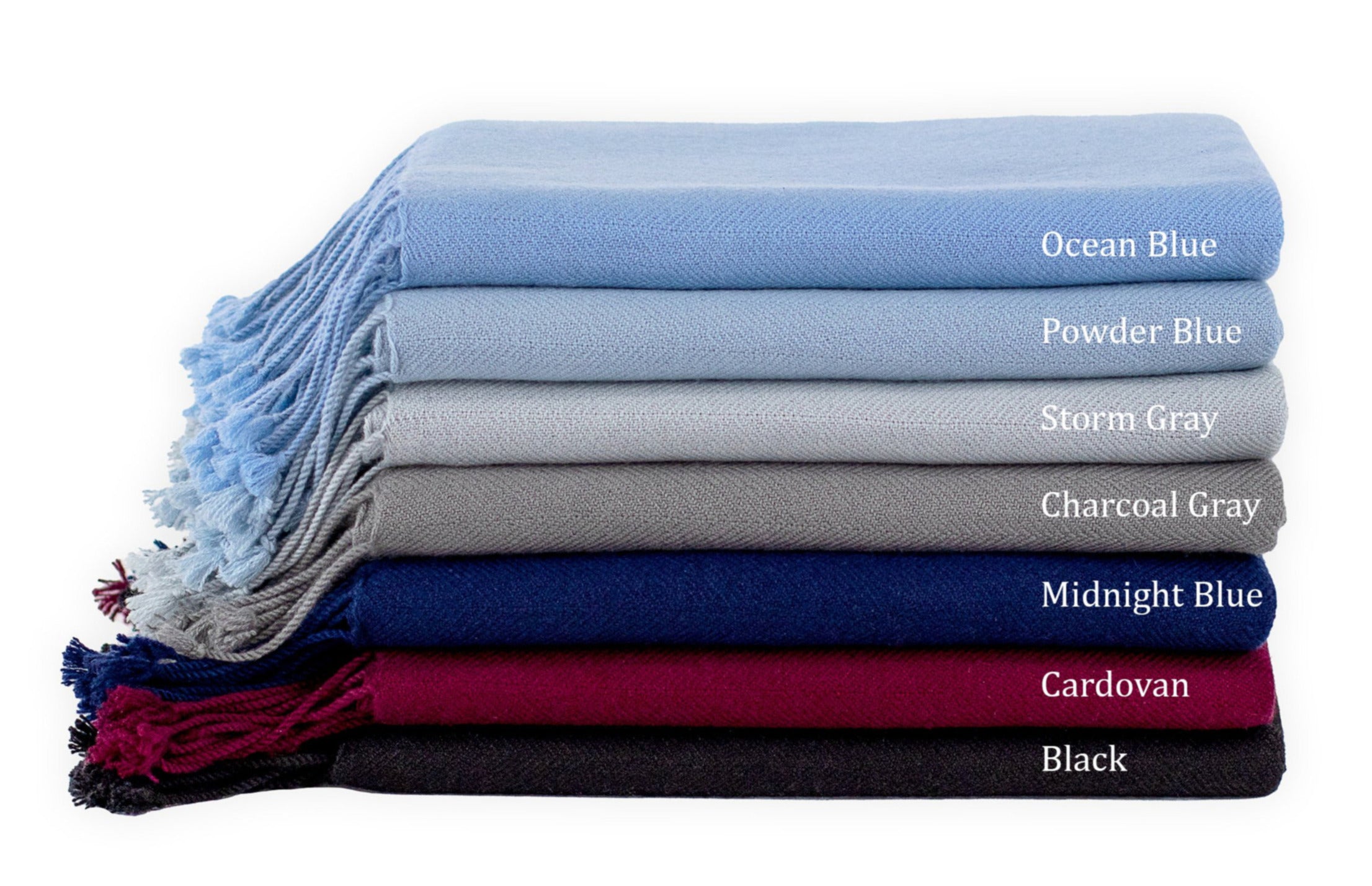 Black Cashmere Throw