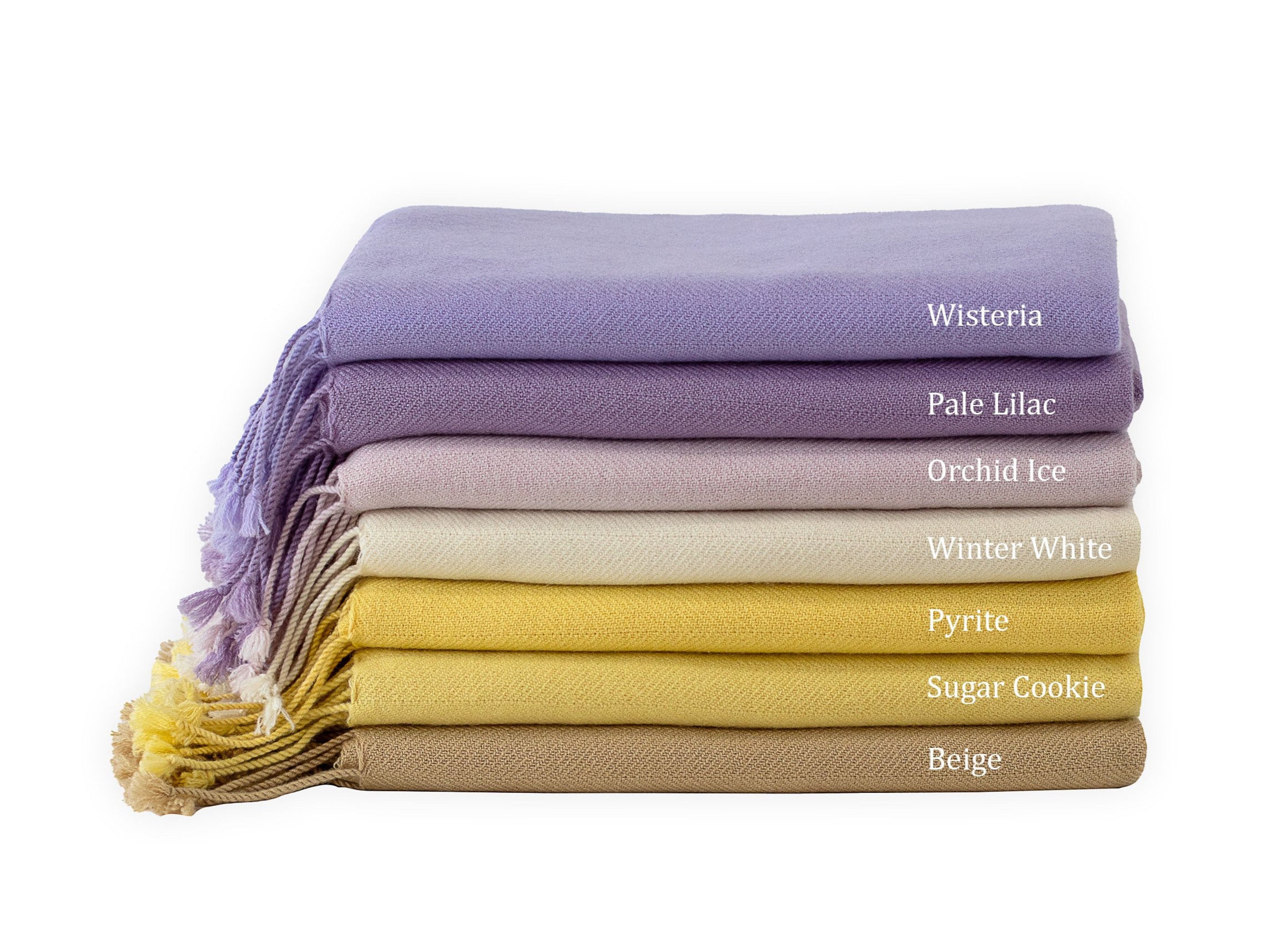 Pastel Lilac Cashmere Throw