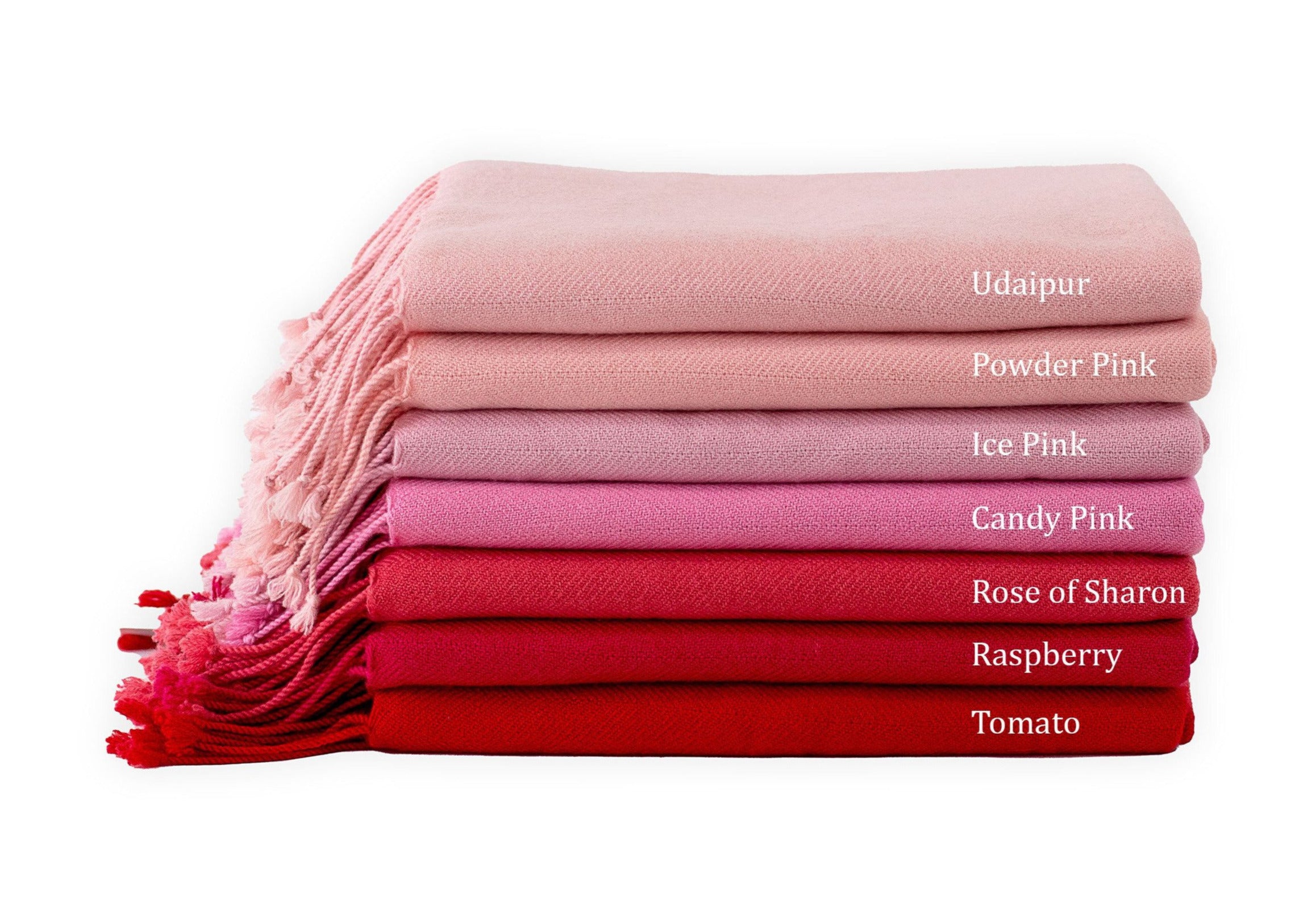 Udaipur Rose Cashmere Throw