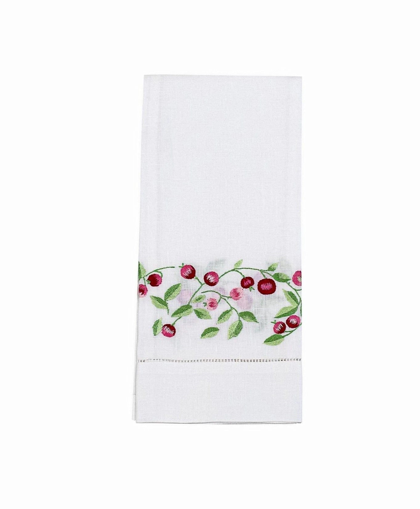 Baies Roses Emb. Guest Towels