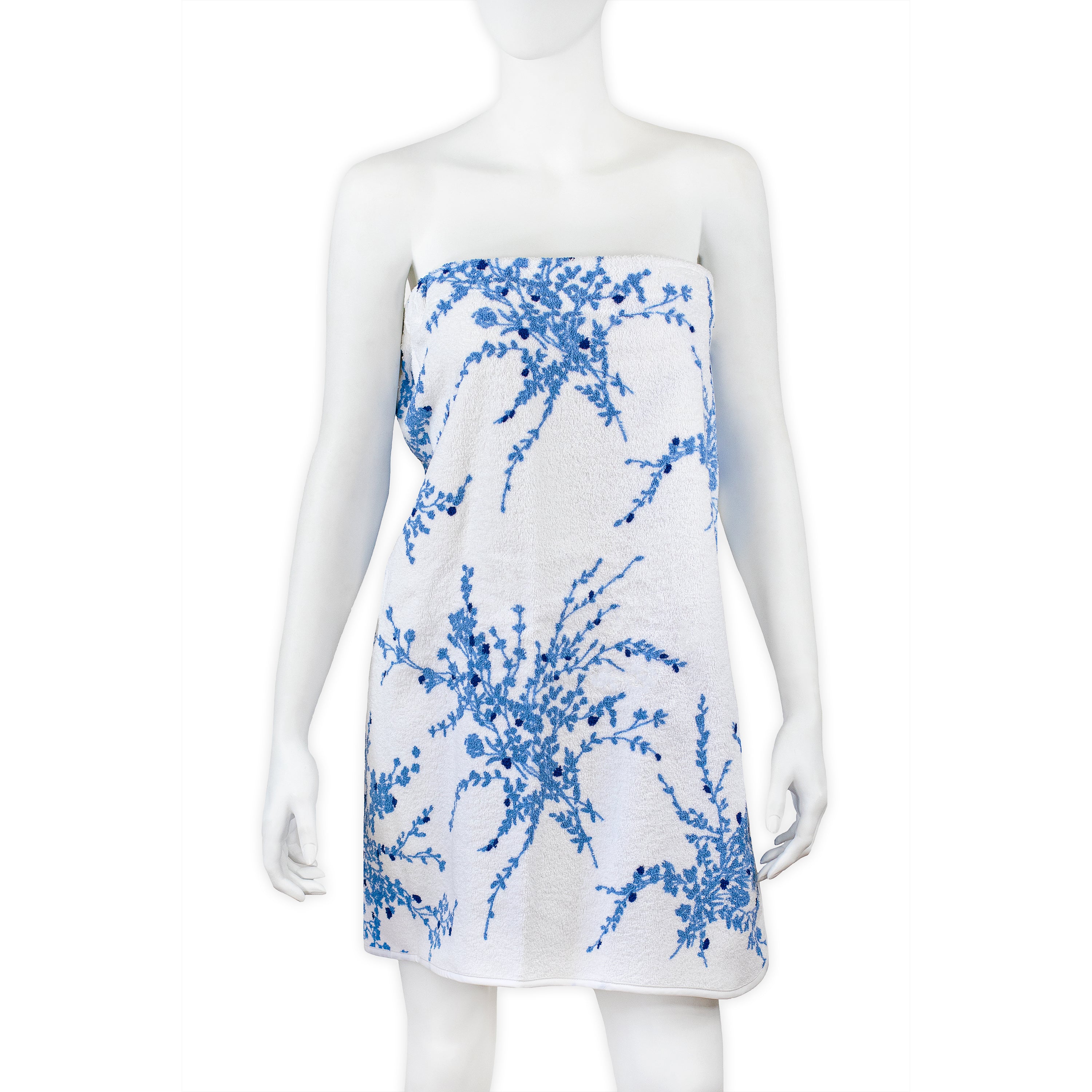 Jeté de Fleurs Blue Terry Wrap