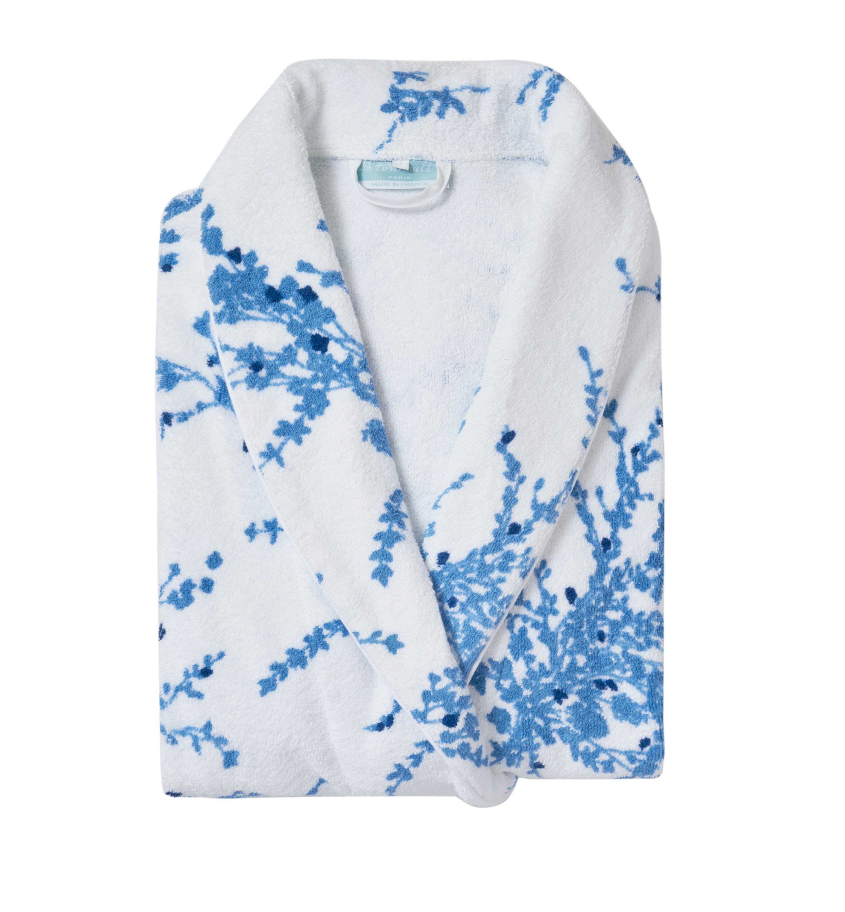 Jeté de Fleurs Blue Terry Robes