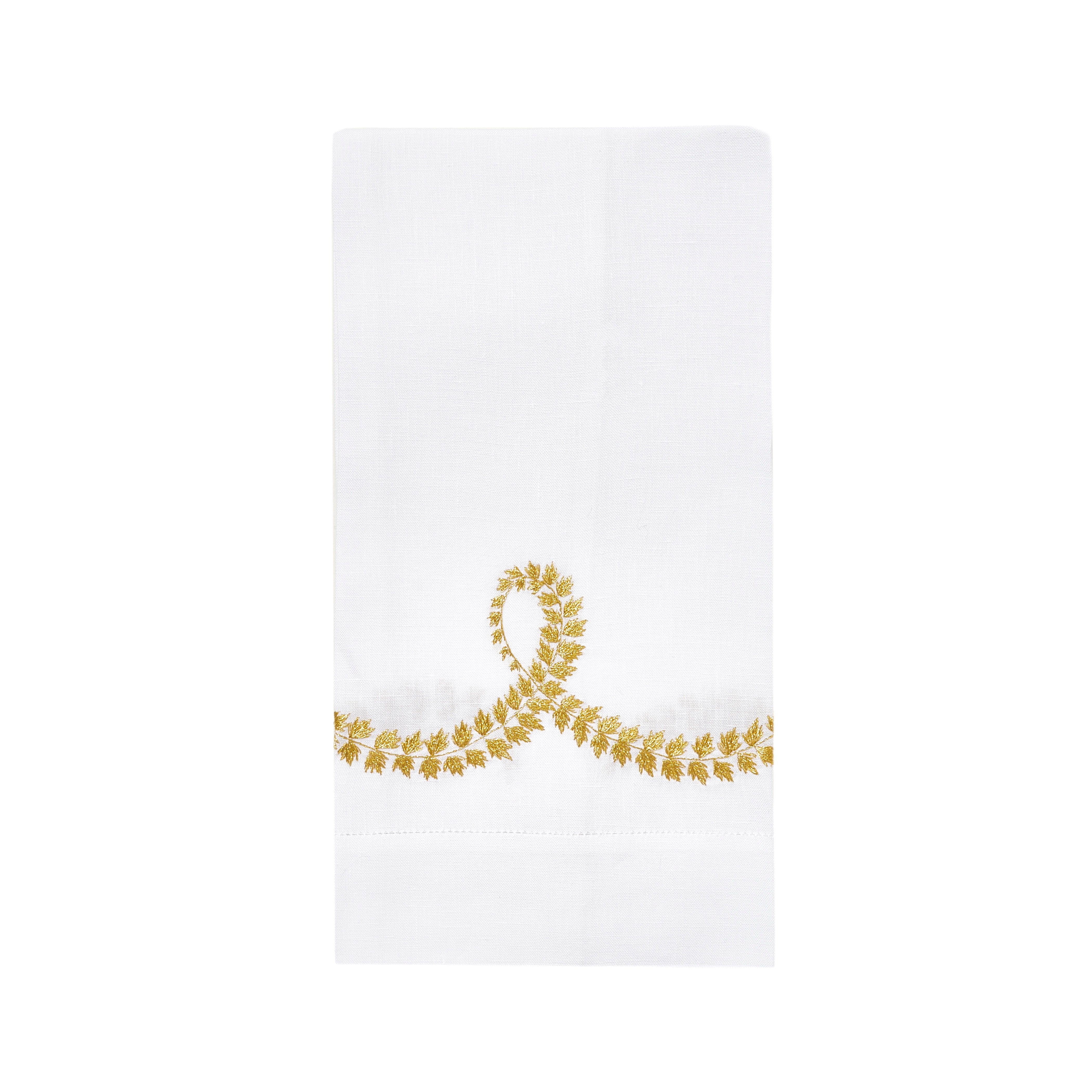 Guirlande de Lierre 黄金徽章。宾客毛巾