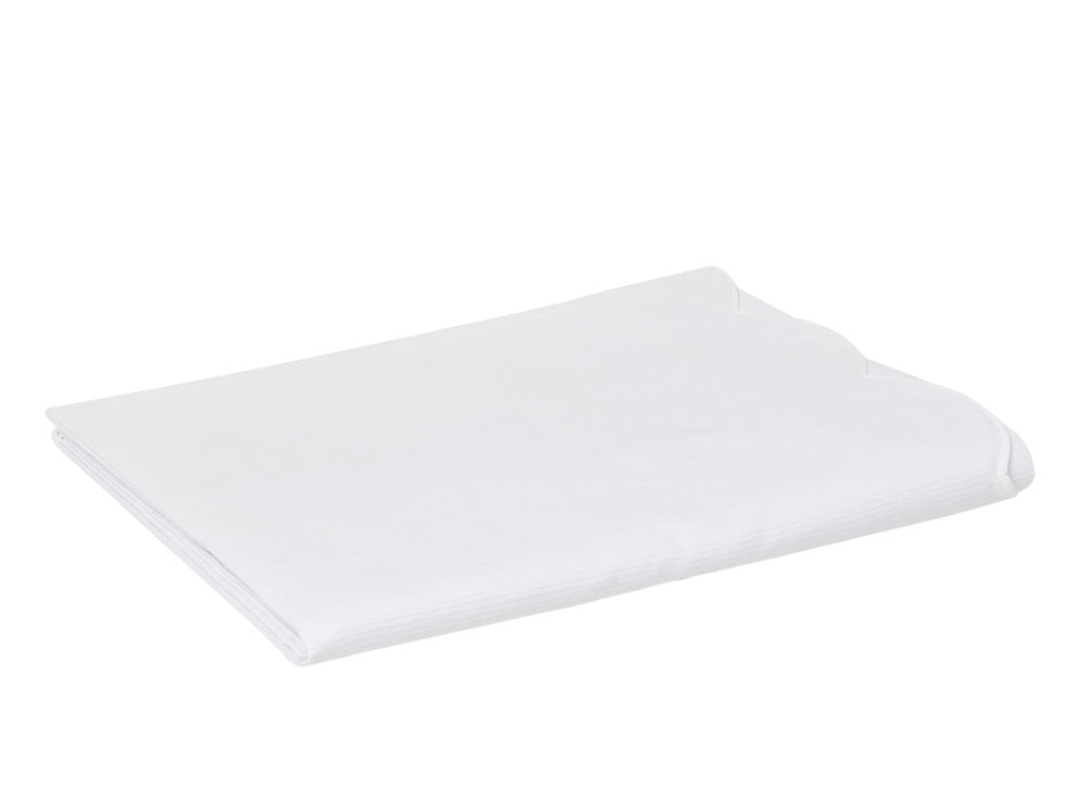 Côte de Cheval Scallop White Coverlet