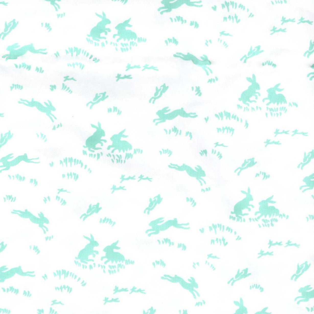 Lapins Mint Green Fitted Crib Sheet