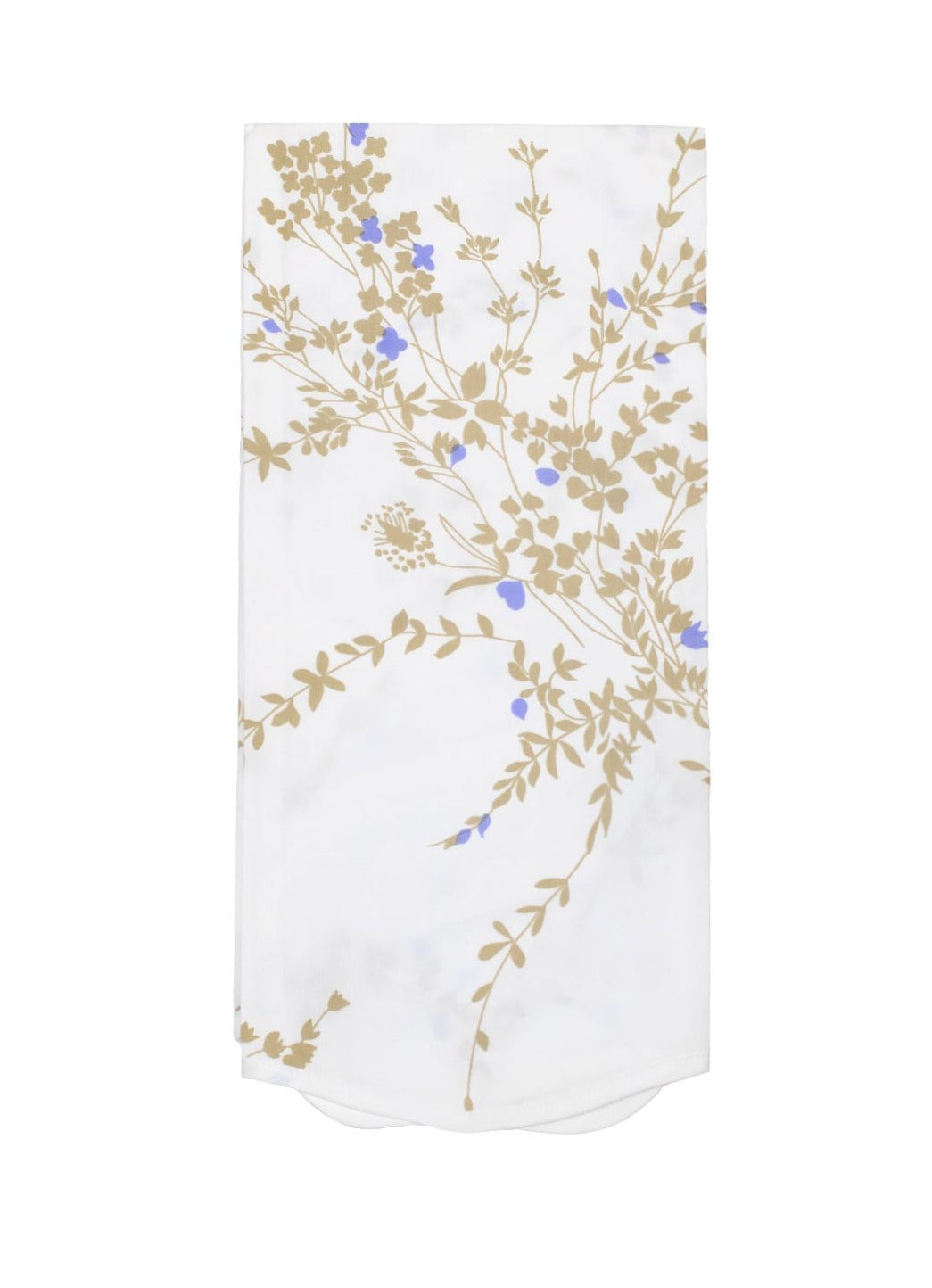 Jeté de Fleurs Taupe/Violet Printed Guest Towels