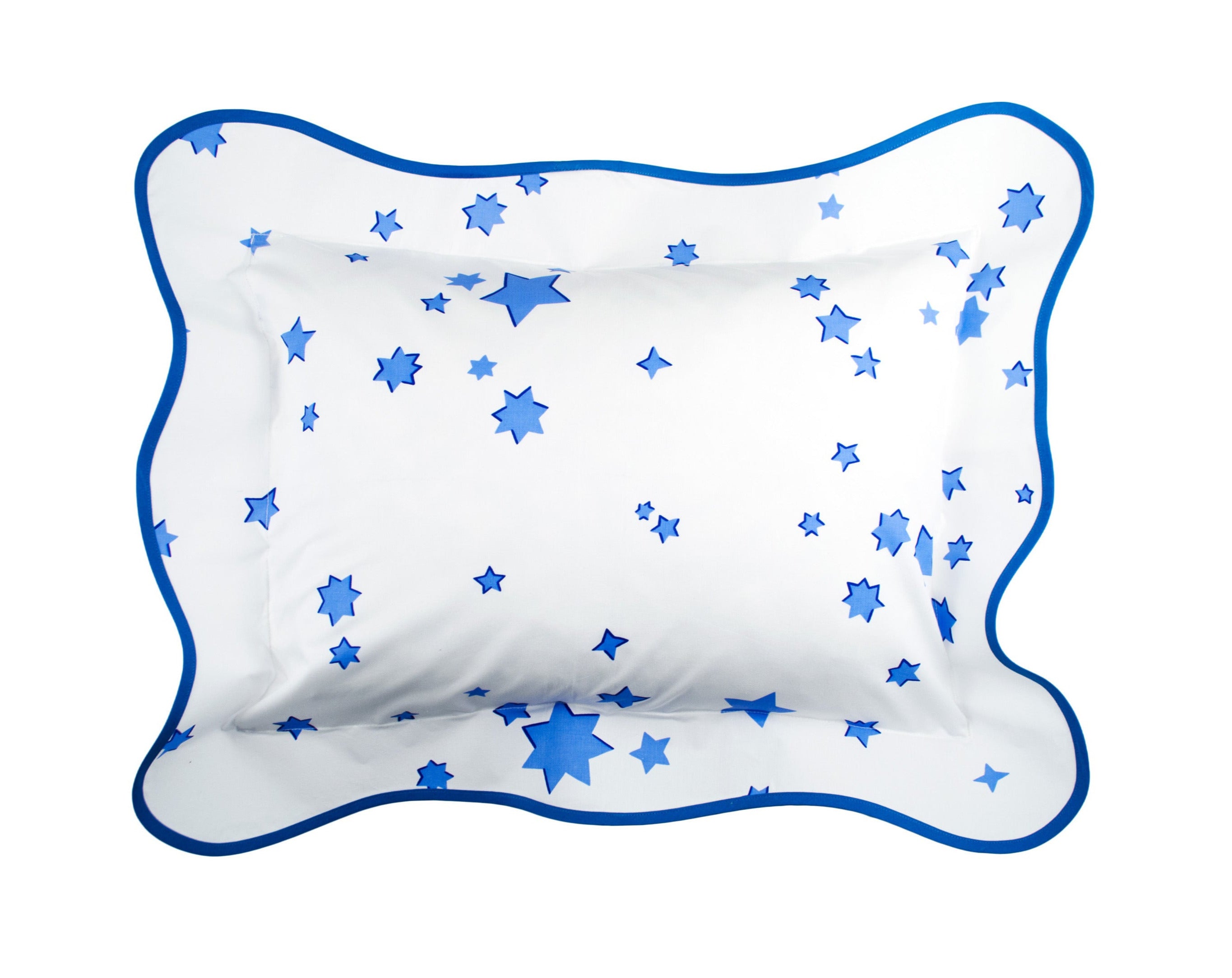 Etoiles Blue Wavy Boudoir Sham