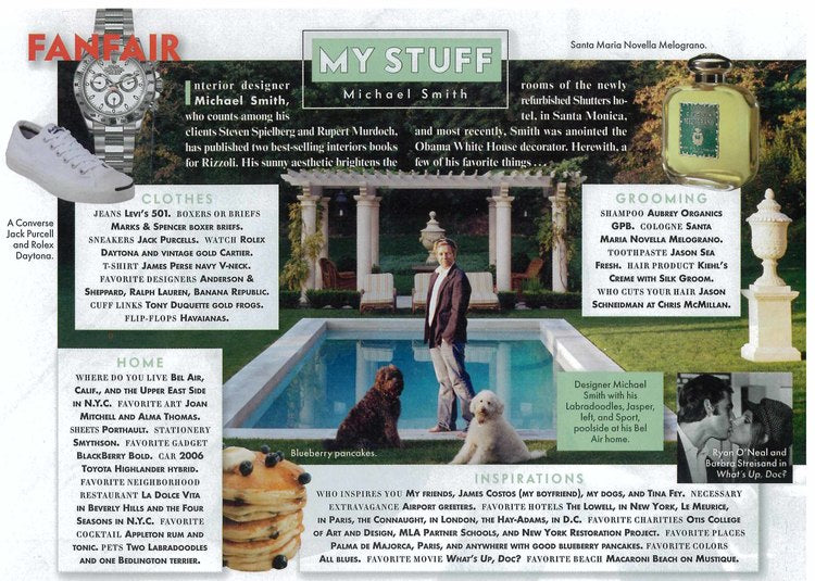 Michael S. Smith in Vanity Fair