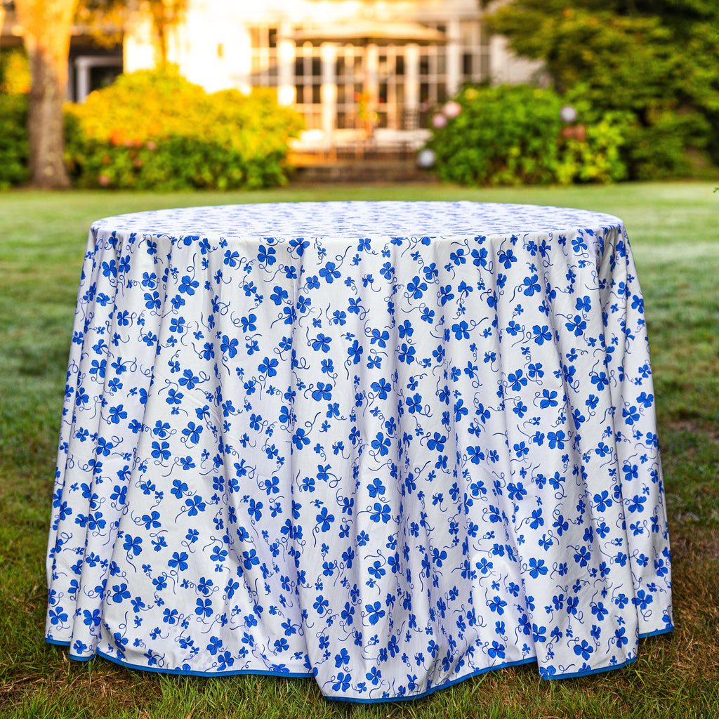 Trèfles Blue Printed Tablecloths