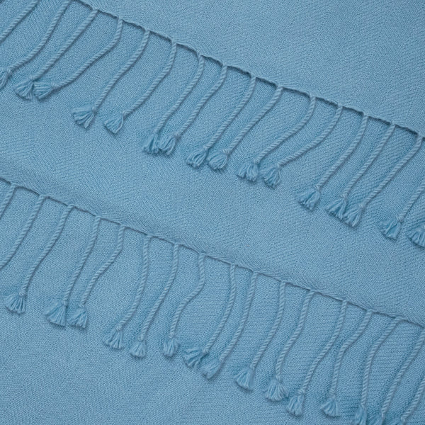 Air Blue Cashmere Throw