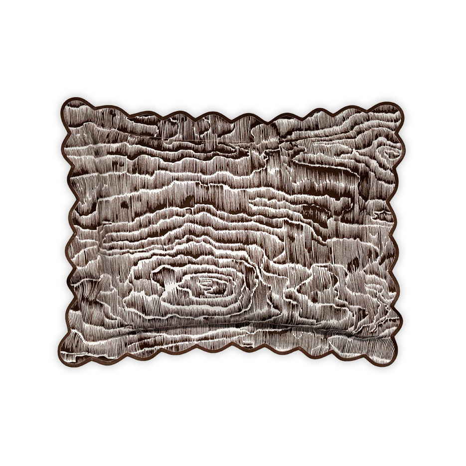 Bois de Moiré Brown Bed Linens