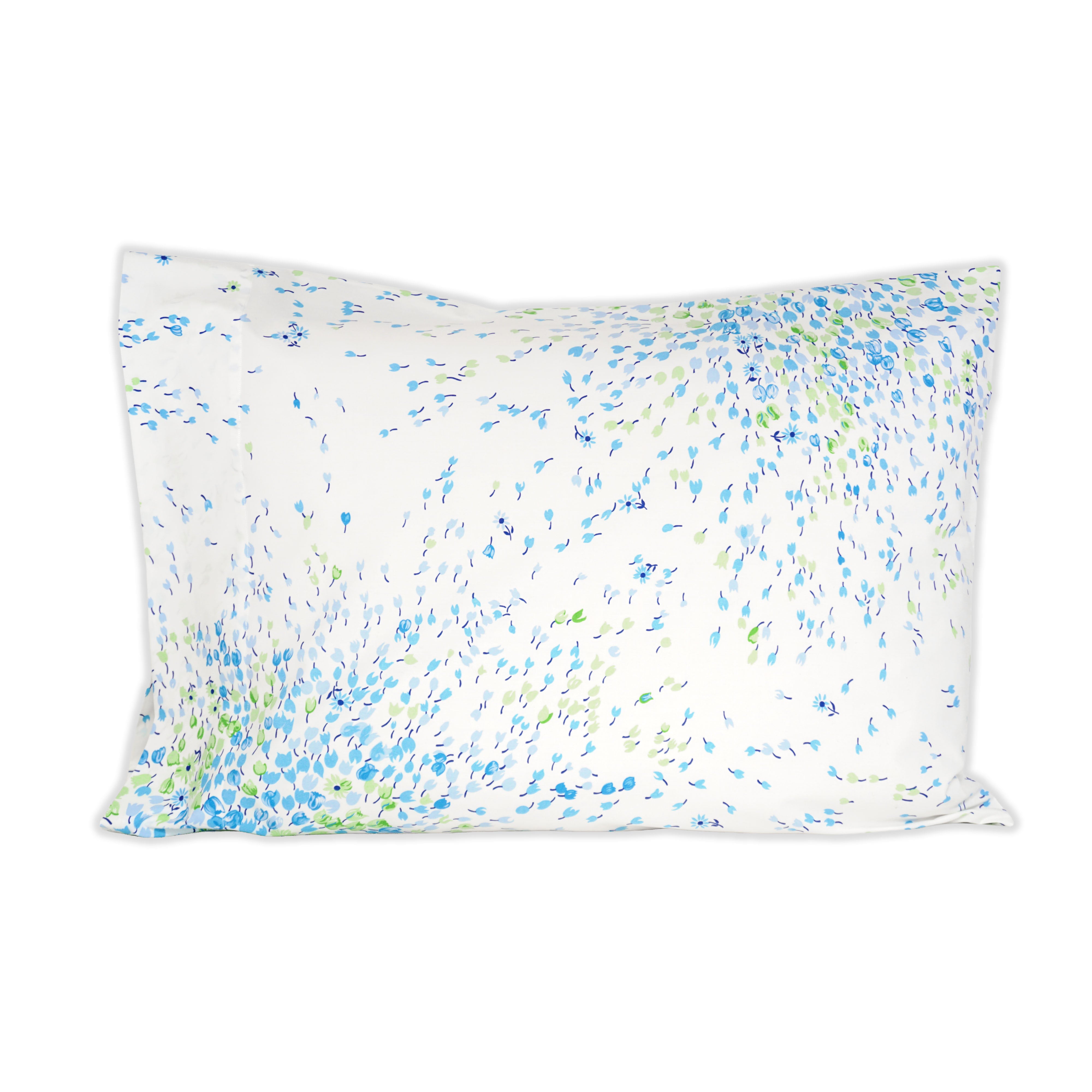Bouquet Eclaté Blue/Green Standard Pillowcases