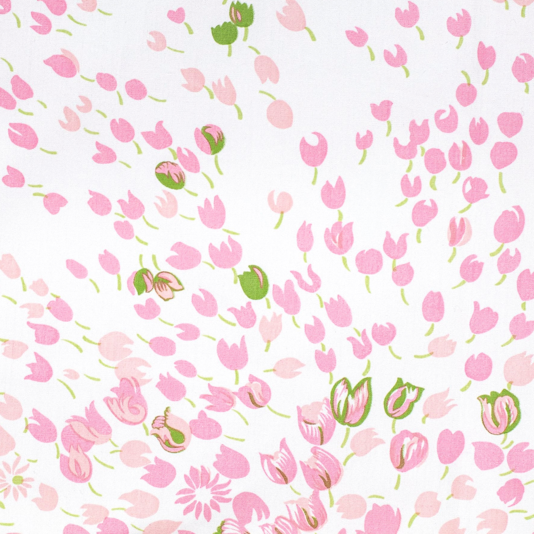 Bouquet Eclate Pink and Green Print Close Up