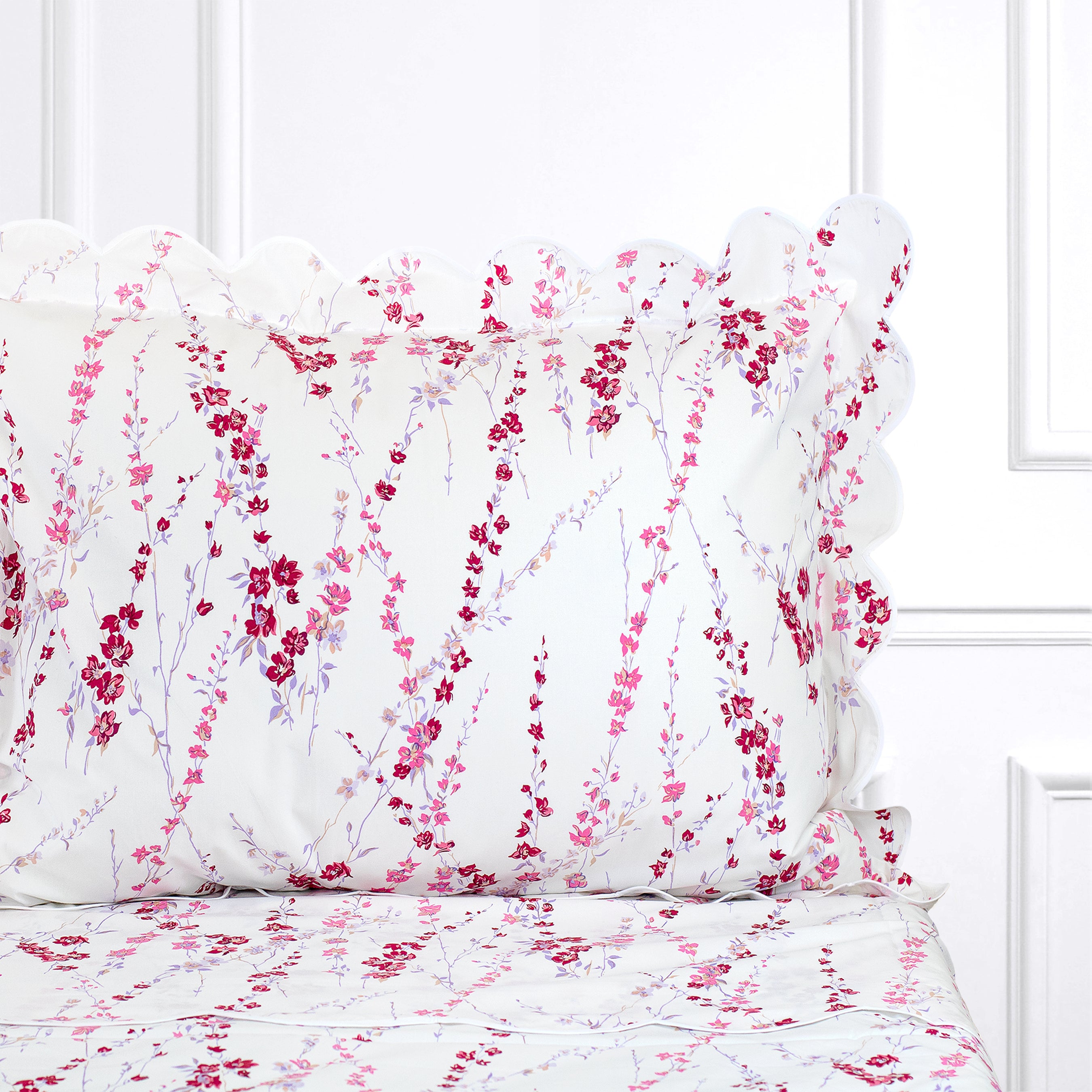 Brindilles Pink/Burgundy Bed Linens