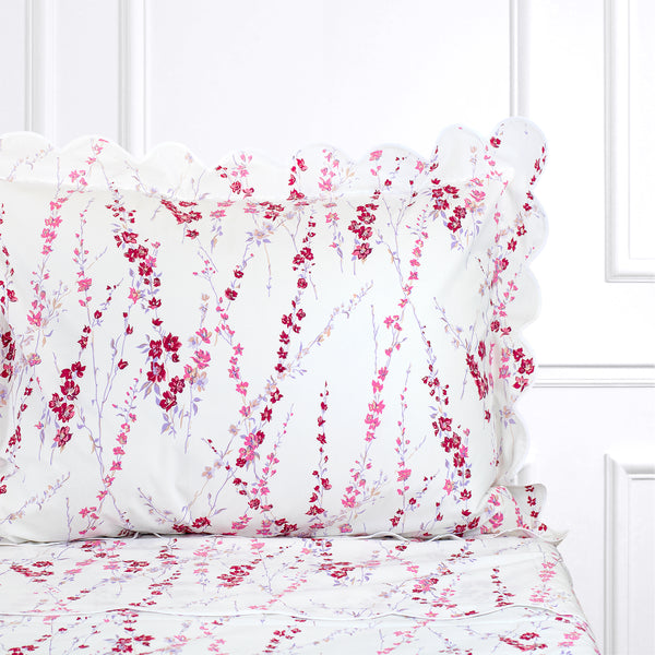 Brindilles Pink/Burgundy Bed Linens