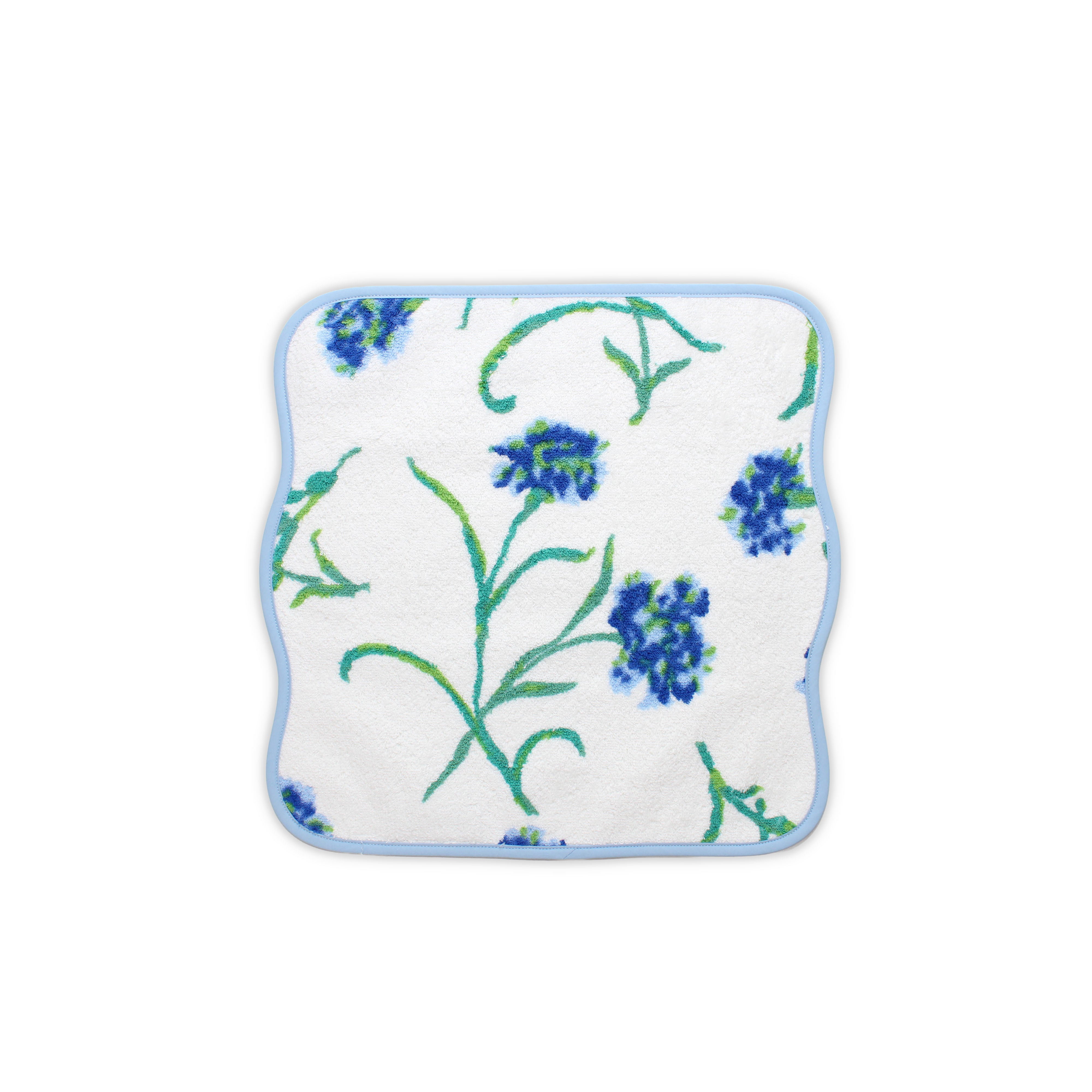 Carnations Blue/Green Towels