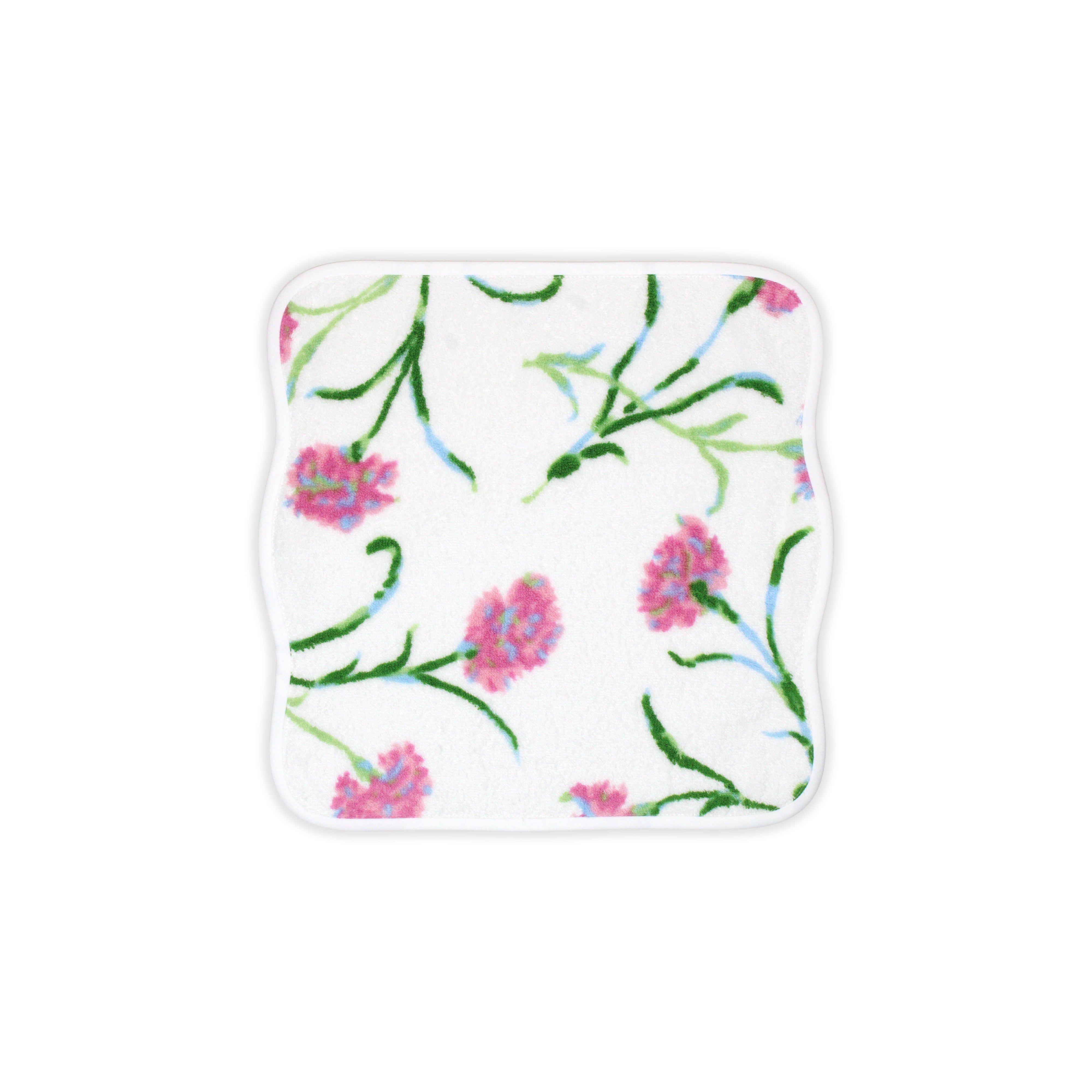 Carnations Pink/Green/Blue Towels