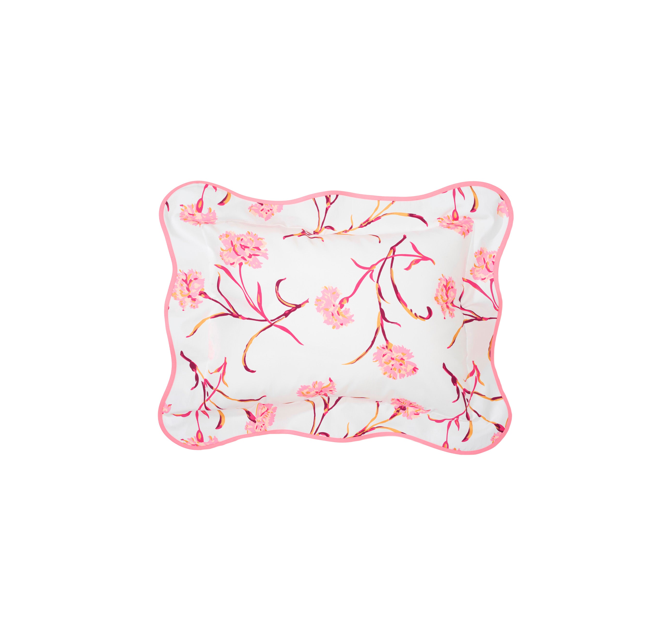 Carnations Pink/Burgundy Bed Linens