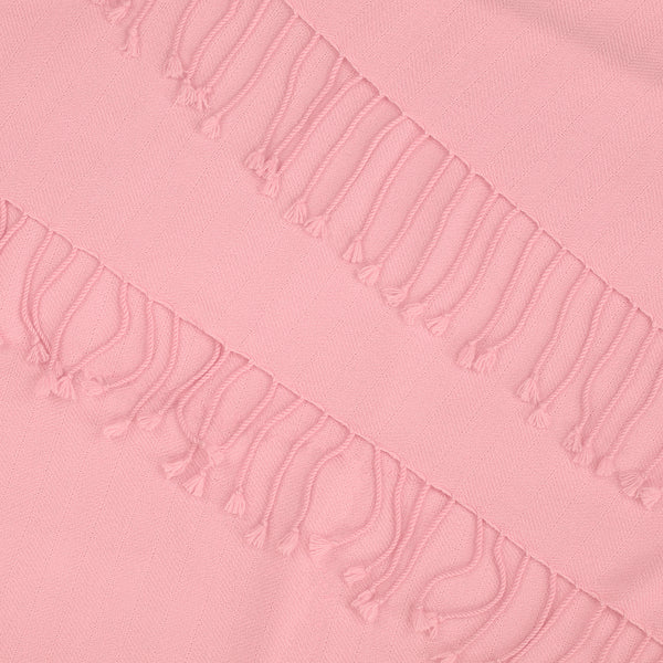 Powder Pink Cashmere Throw