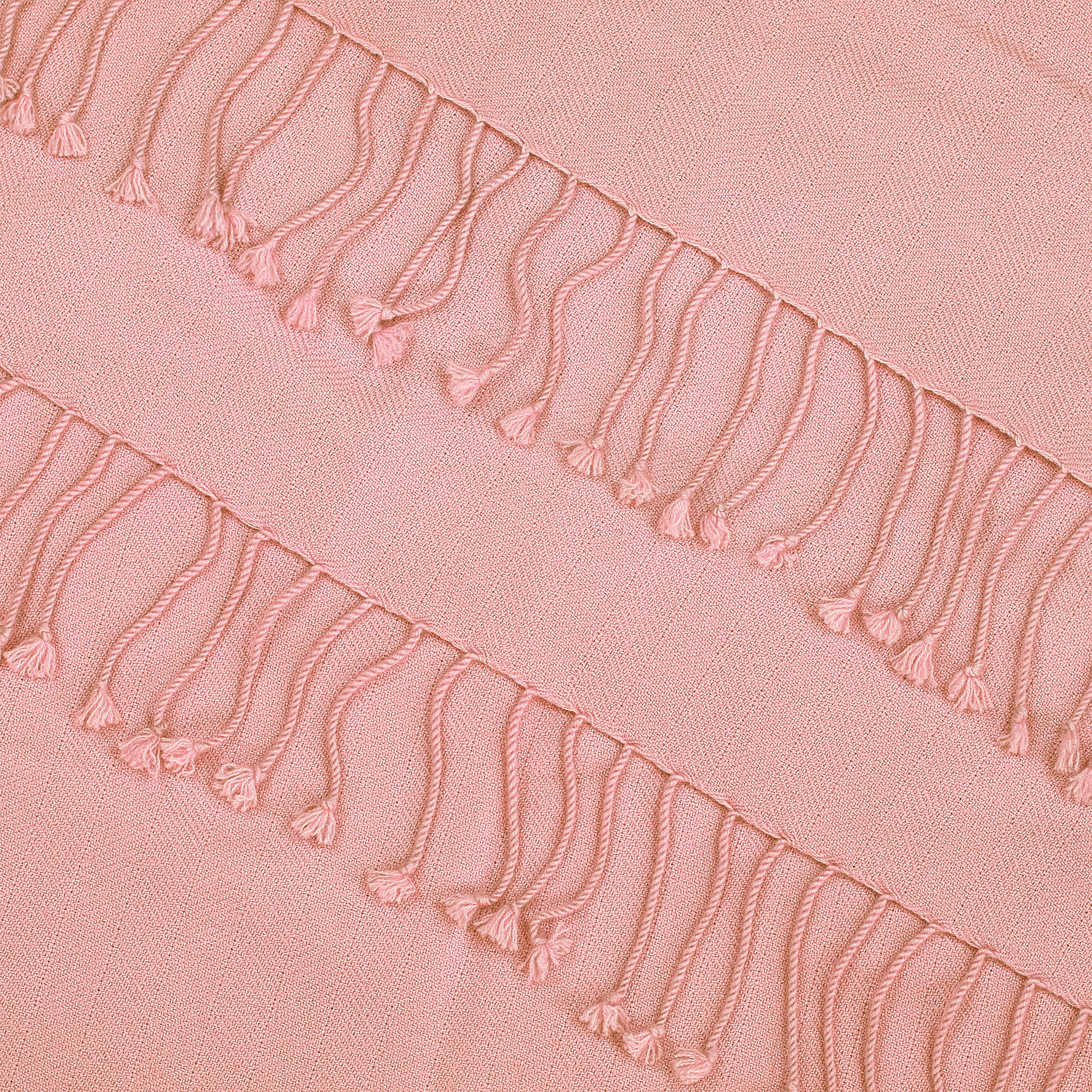 Udaipur Rose Cashmere Throw