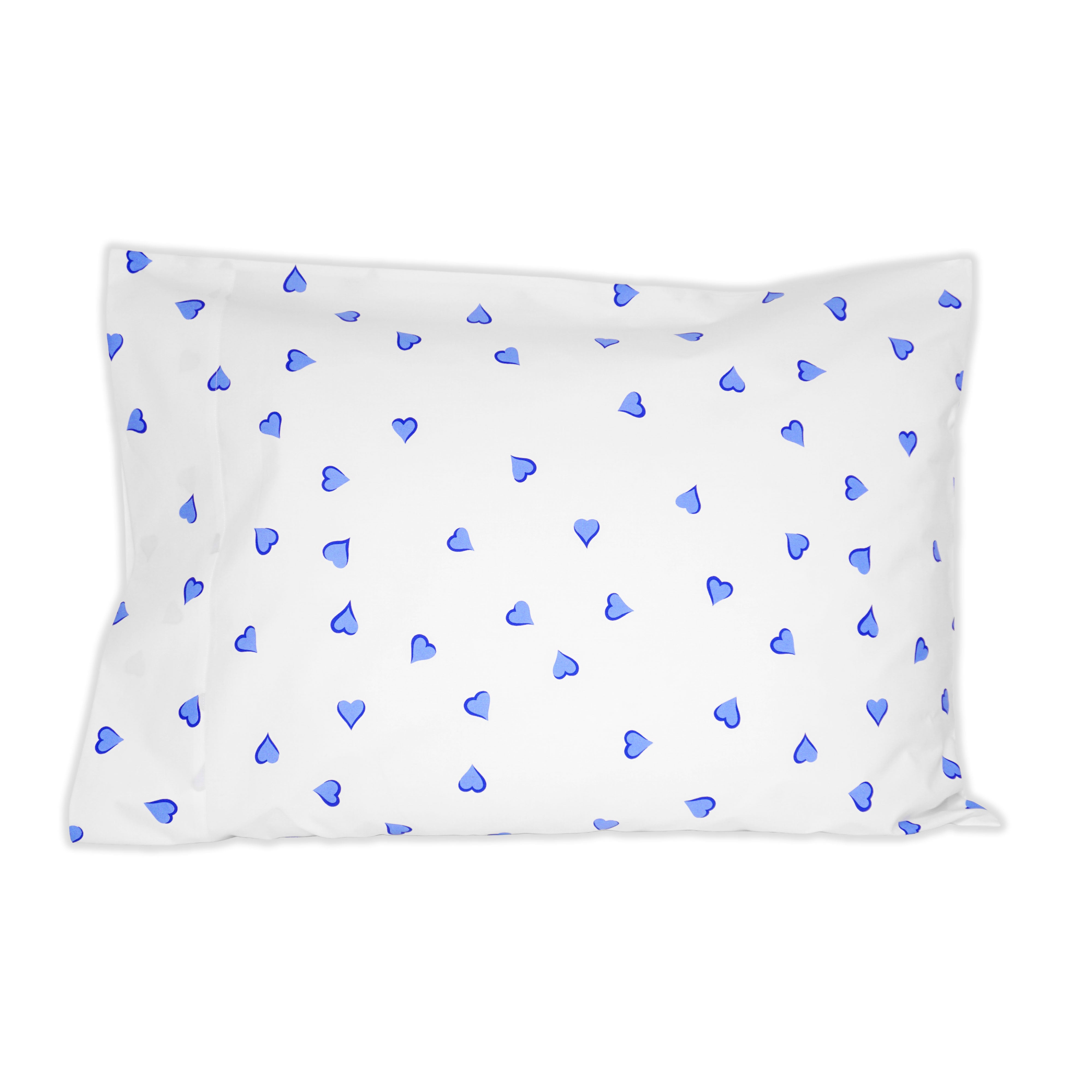 Coeurs Blue Standard Pillowcases