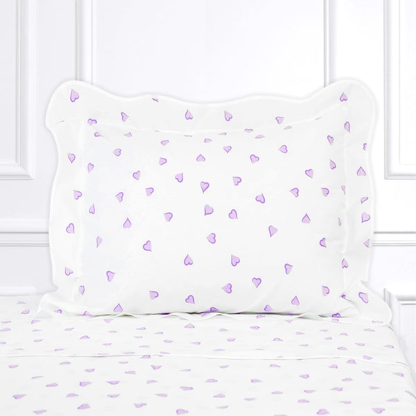 Coeurs Lavender Bed Linens
